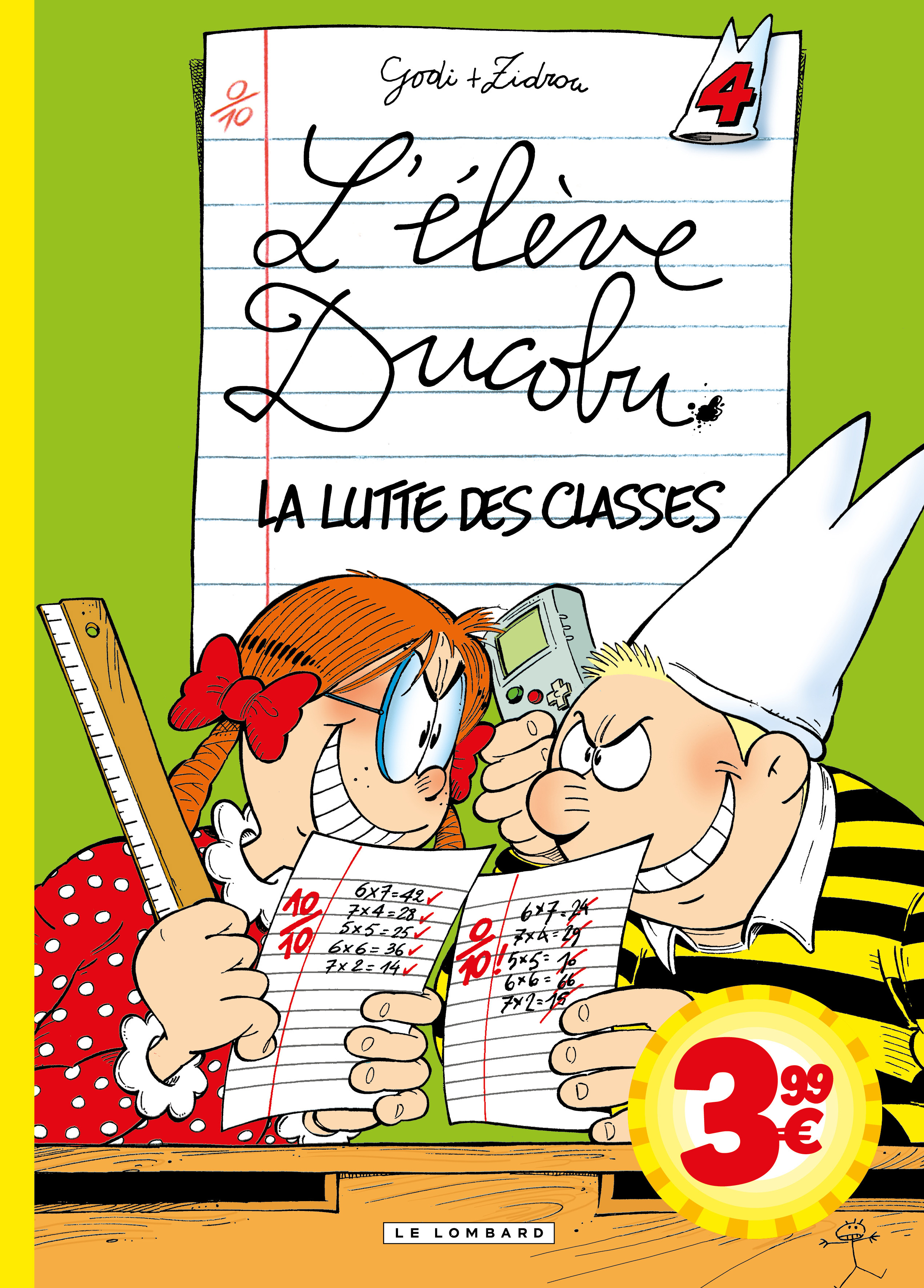 Ducobu  - Tome 4 - La Lutte des classes -  Zidrou - LOMBARD