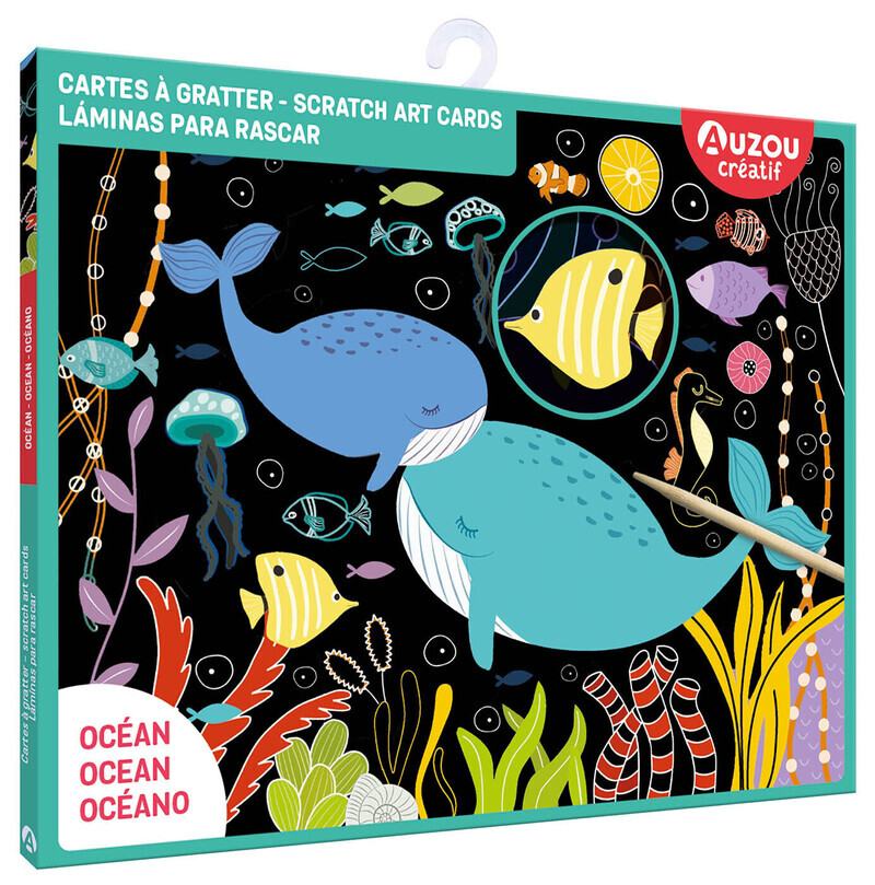 Mes cartes à gratter - Océan -  - AUZOU