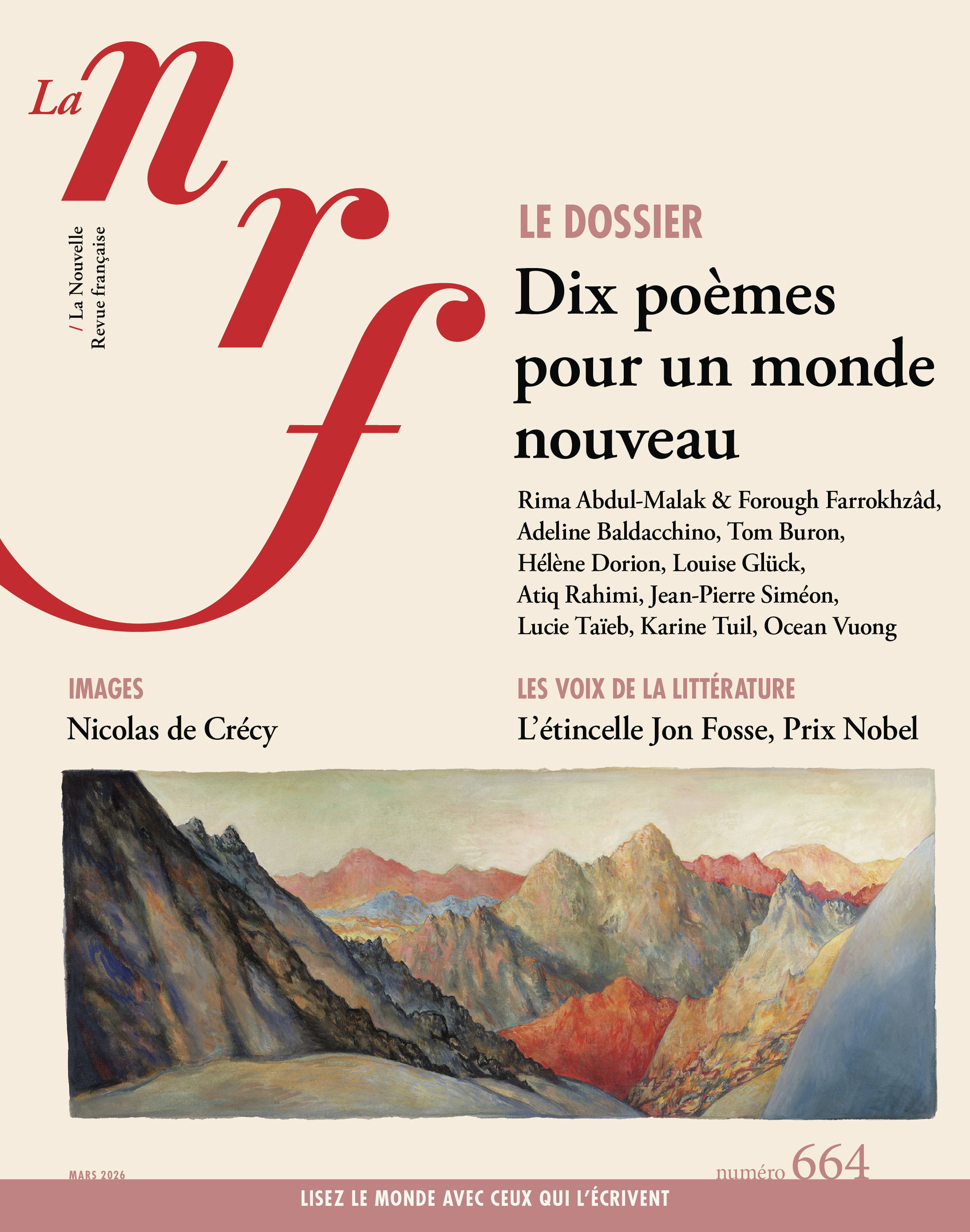 La NRF 664 (Mars 2026) -  Collectifs - GALLIMARD