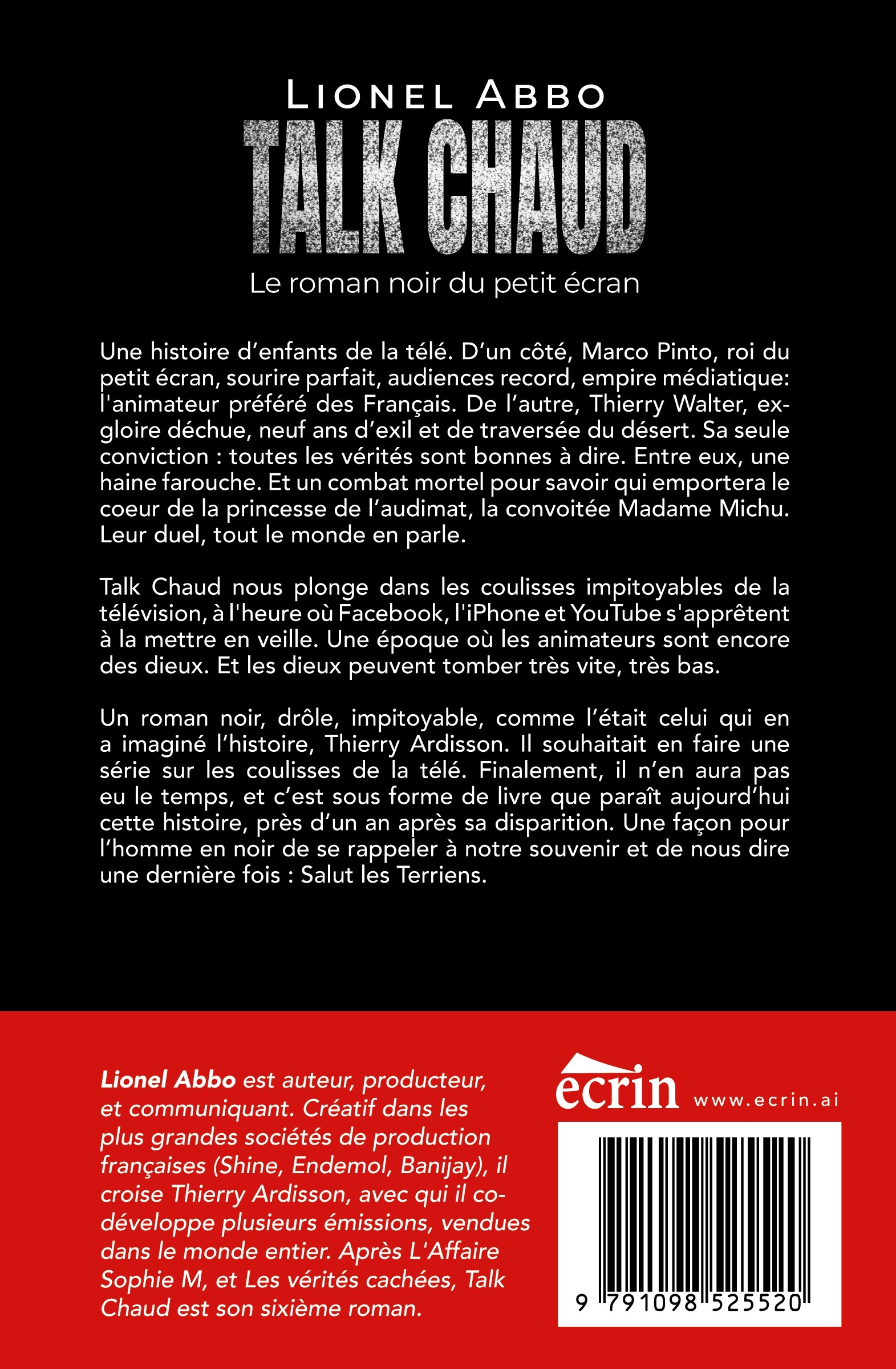 TALK CHAUD -  ABBO LIONEL, Lionel Abbo - ECRIN