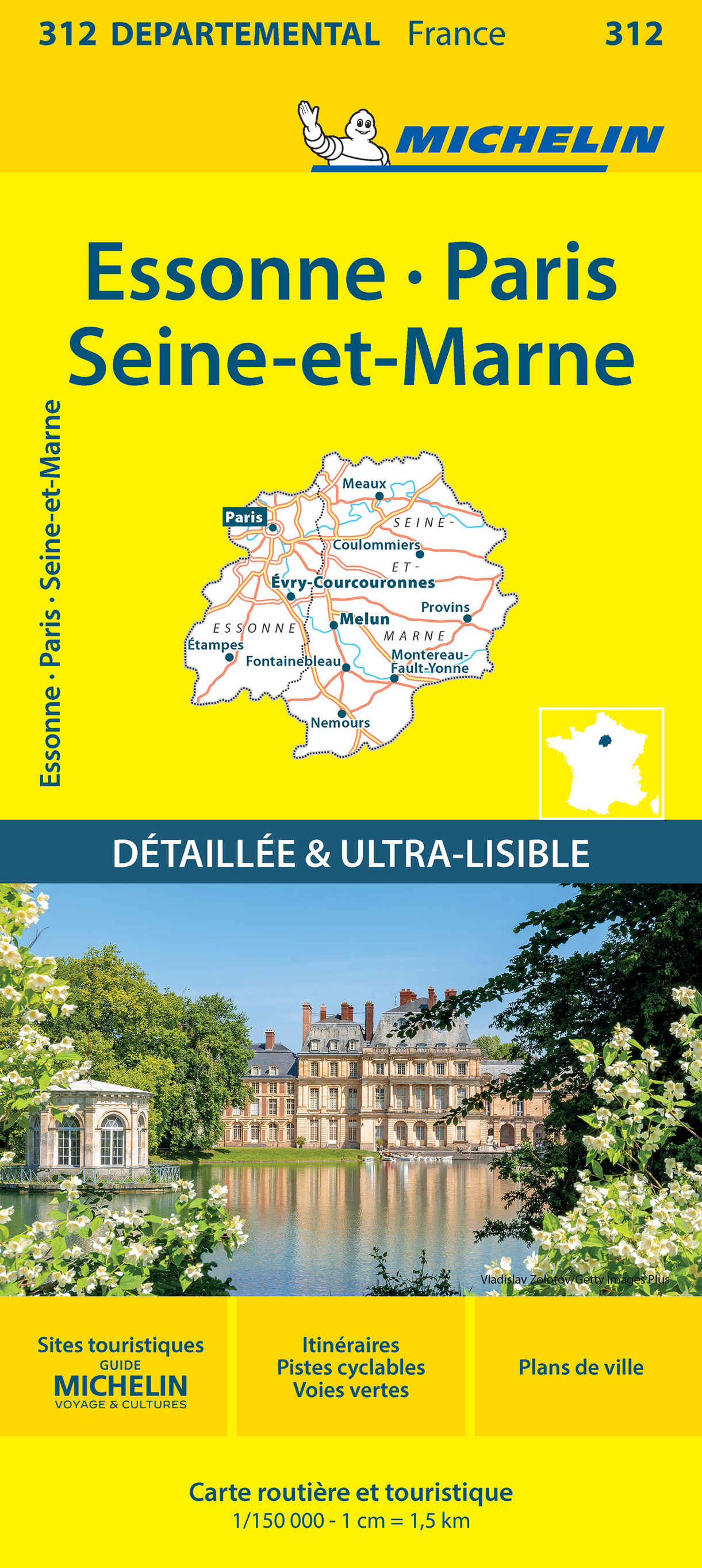 Carte Départementale Essonne, Paris, Seine-et-Marne - XXX - MICHELIN