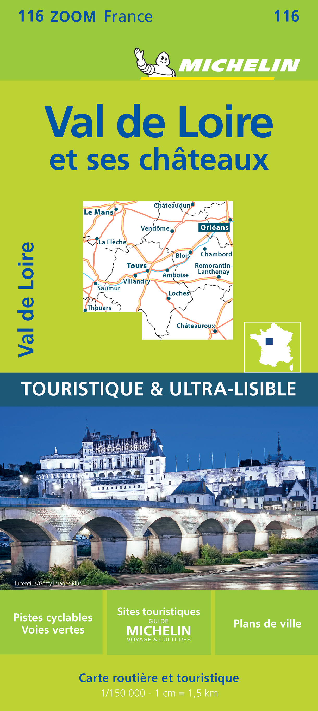 Carte Zoom Val de Loire et ses châteaux - XXX - MICHELIN