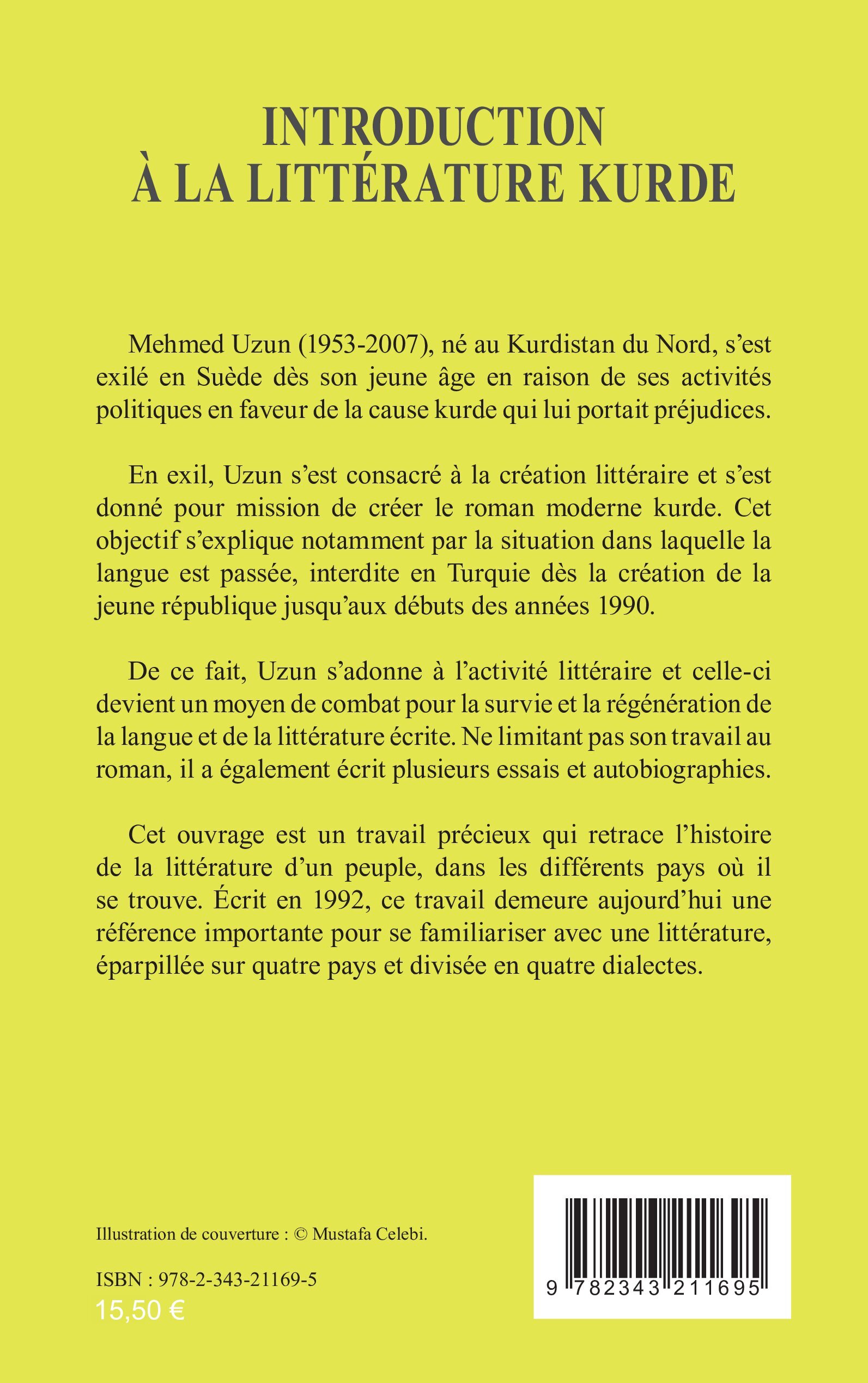 Introduction à la littérature kurde - Mehmed Uzun - L'HARMATTAN