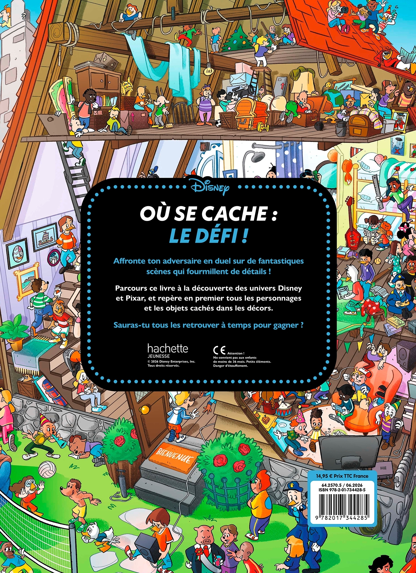 DISNEY PIXAR - Cherche et Trouve - Où se cache ? - Le défi ! Un contre un -  Disney - DISNEY HACHETTE