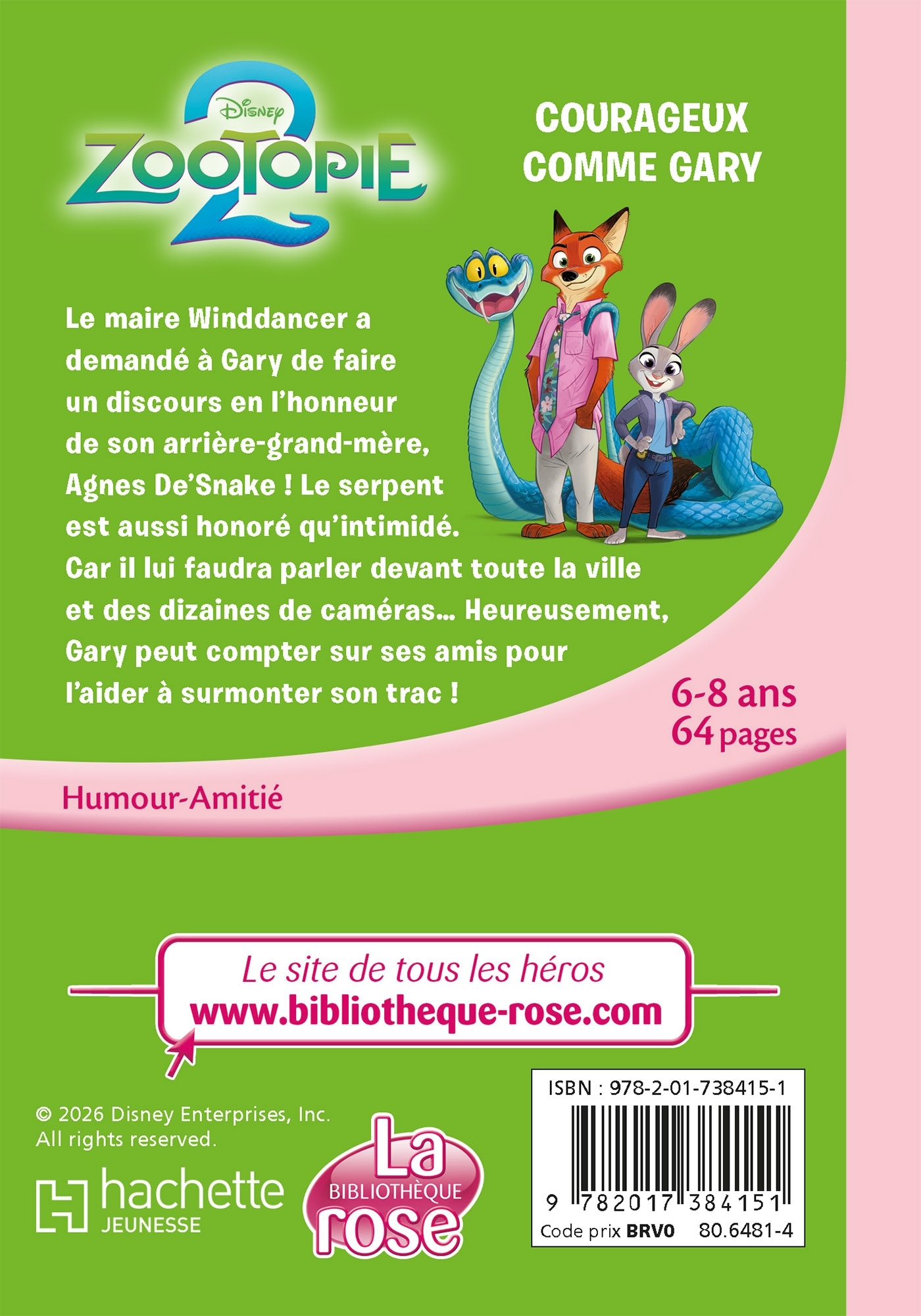 Zootopie 2, Tome 05 - Courageux comme Gary -  Disney - HACHETTE JEUN.
