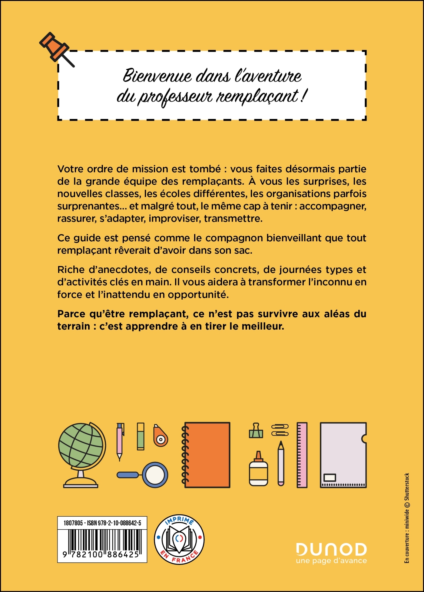 Professeur des écoles Remplaçant @captain_antho_ - Anthony Fontes - DUNOD