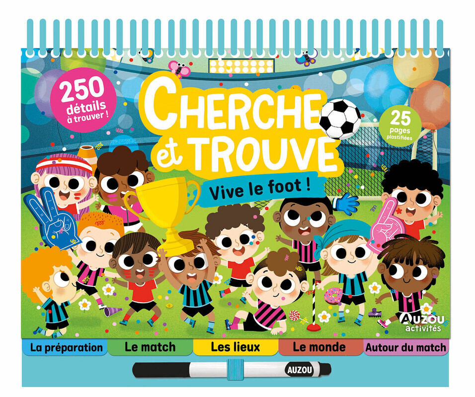 Cherche et trouve - vive le foot ! -  - AUZOU