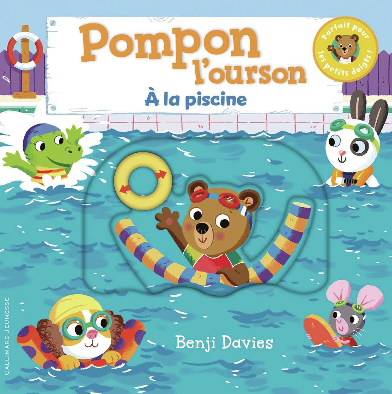 Pompon l'ourson : À la piscine - Benji Davies - GALLIMARD JEUNE