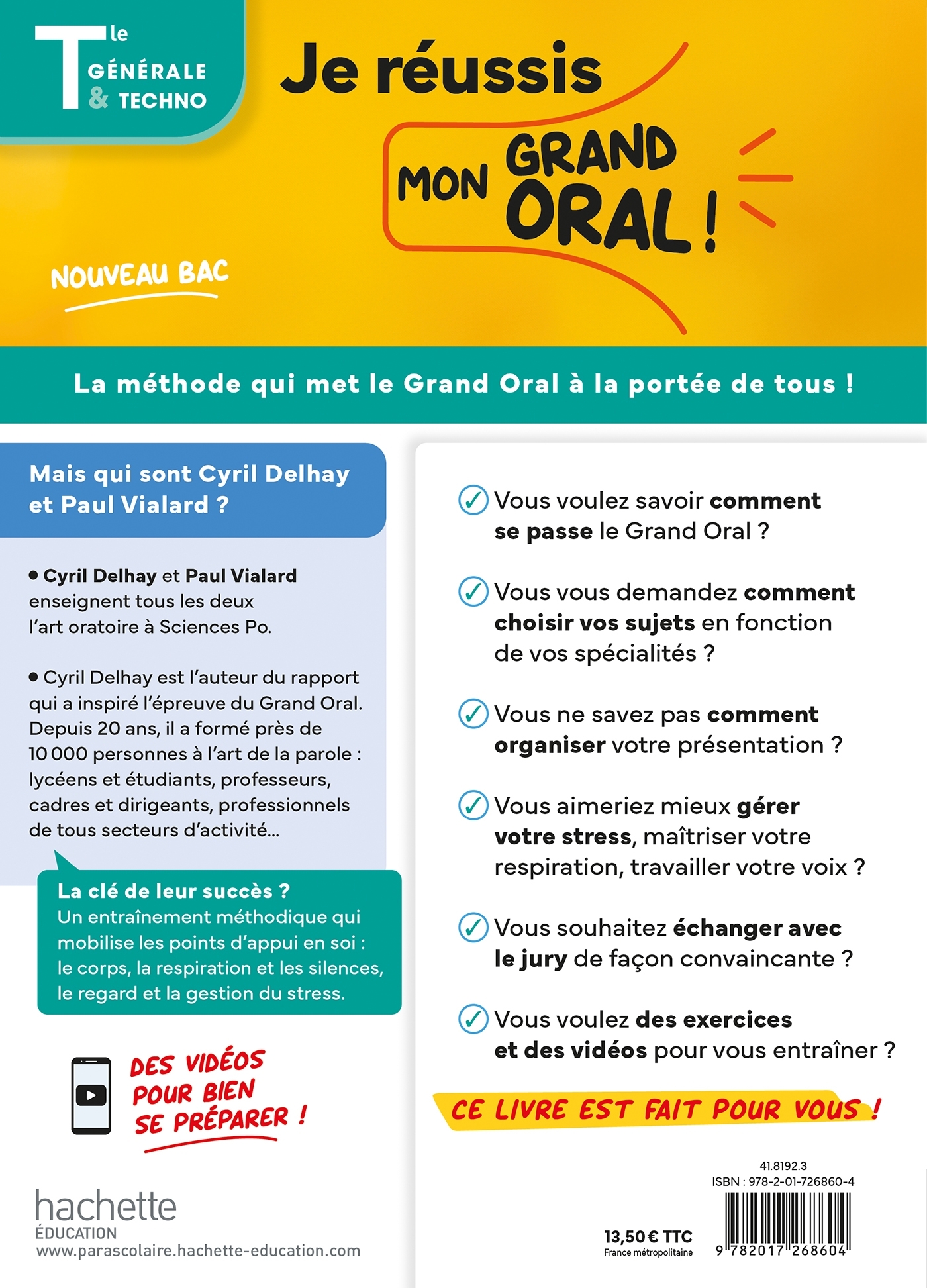 Je réussis mon Grand Oral Bac 2025 Tles générale et technologiques - Cyril Delhay, Paul Vialard - HACHETTE EDUC