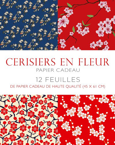 Cerisiers en fleur - Papier cadeau -  Collectif - WHITE STAR