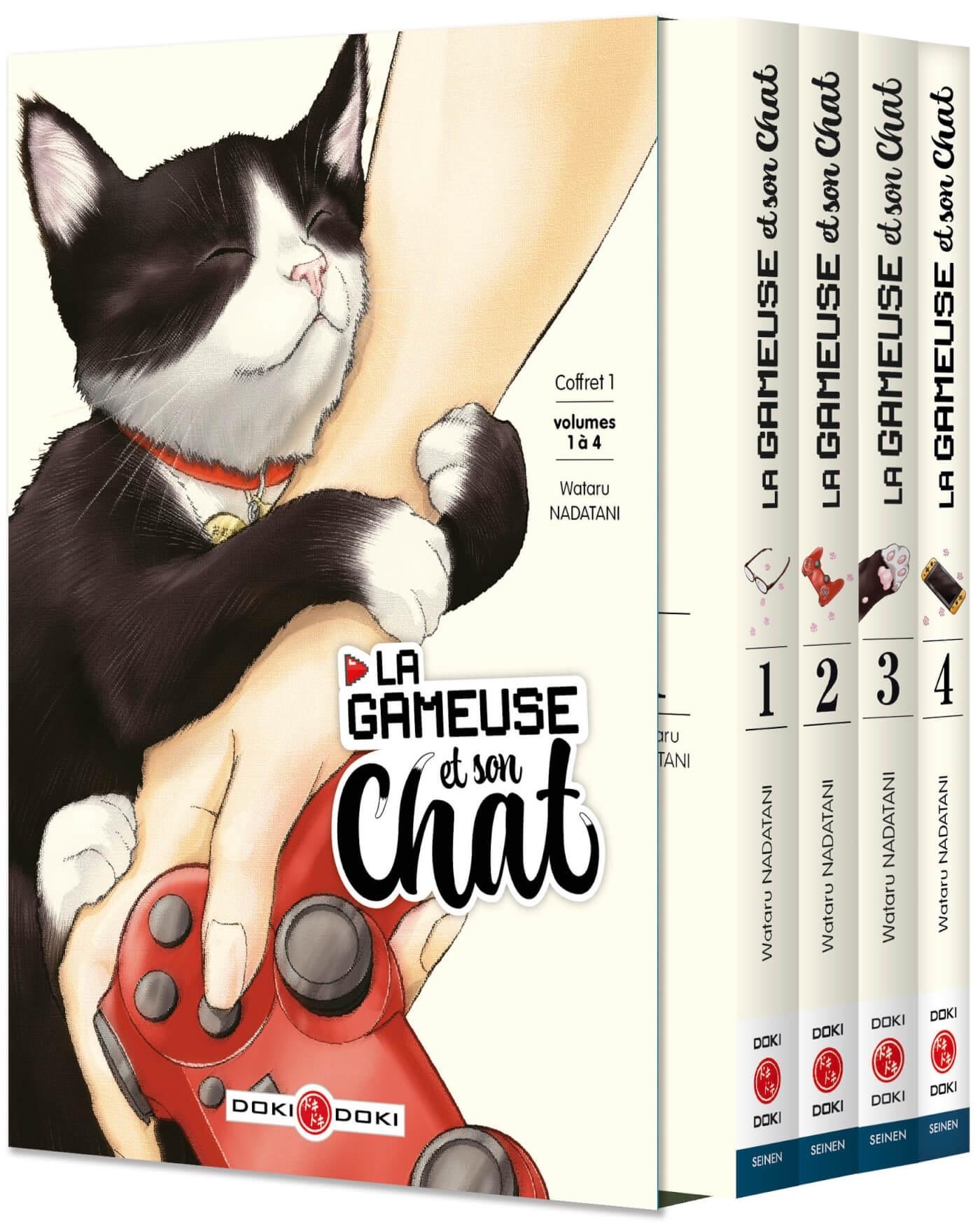 La Gameuse et son chat - Coffret vol. 01 à 04 - Wataru NADATANI - BAMBOO