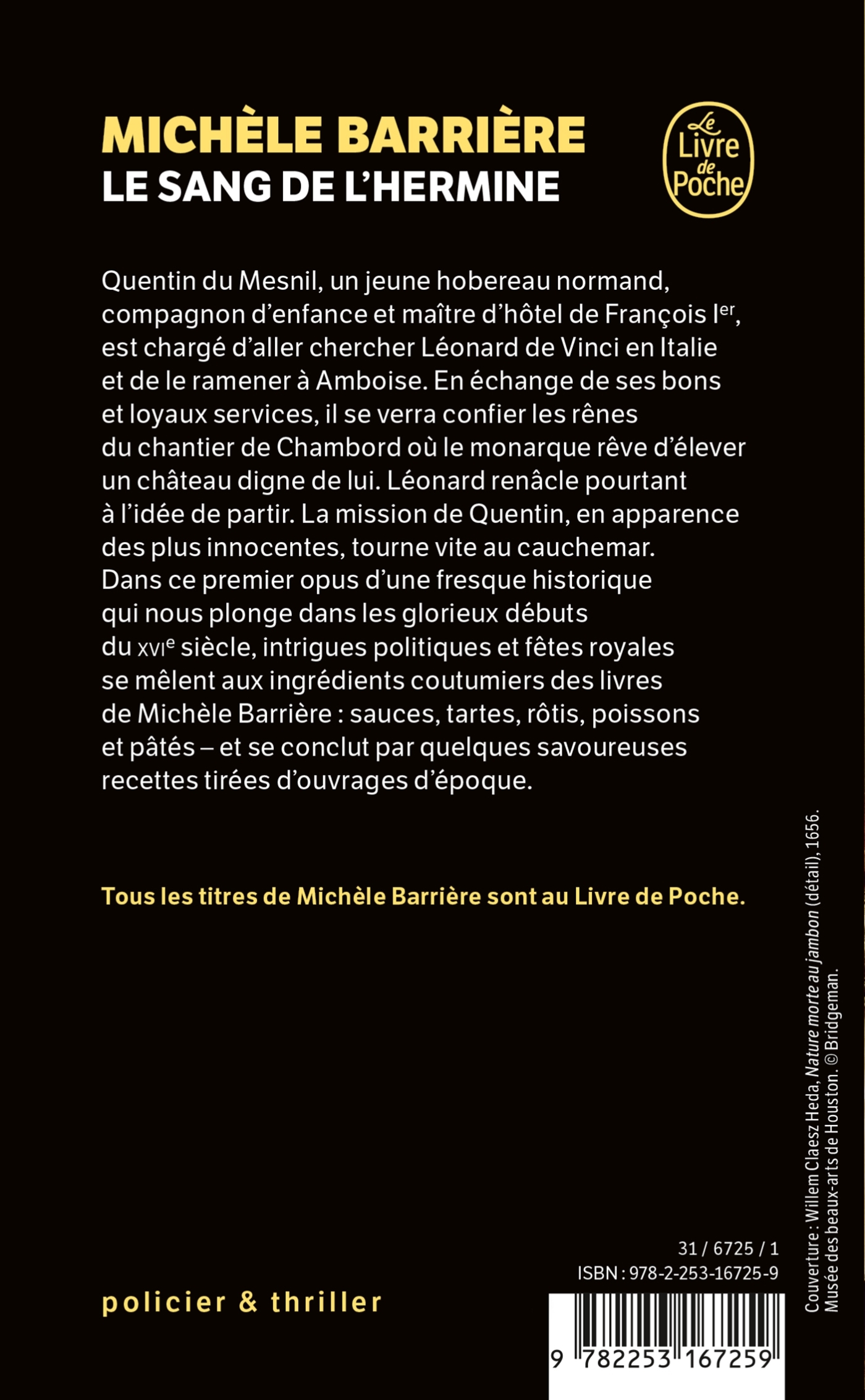 Le Sang de l'Hermine - Michèle Barrière - LGF