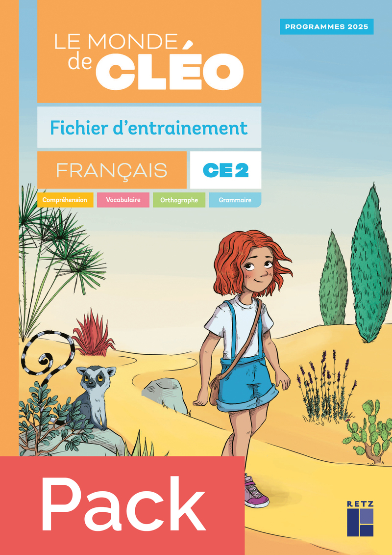 Pack de 10 - Le monde de Cléo CE2 - fichier d'entrainement + aide mémoire - Antoine Fetet - RETZ