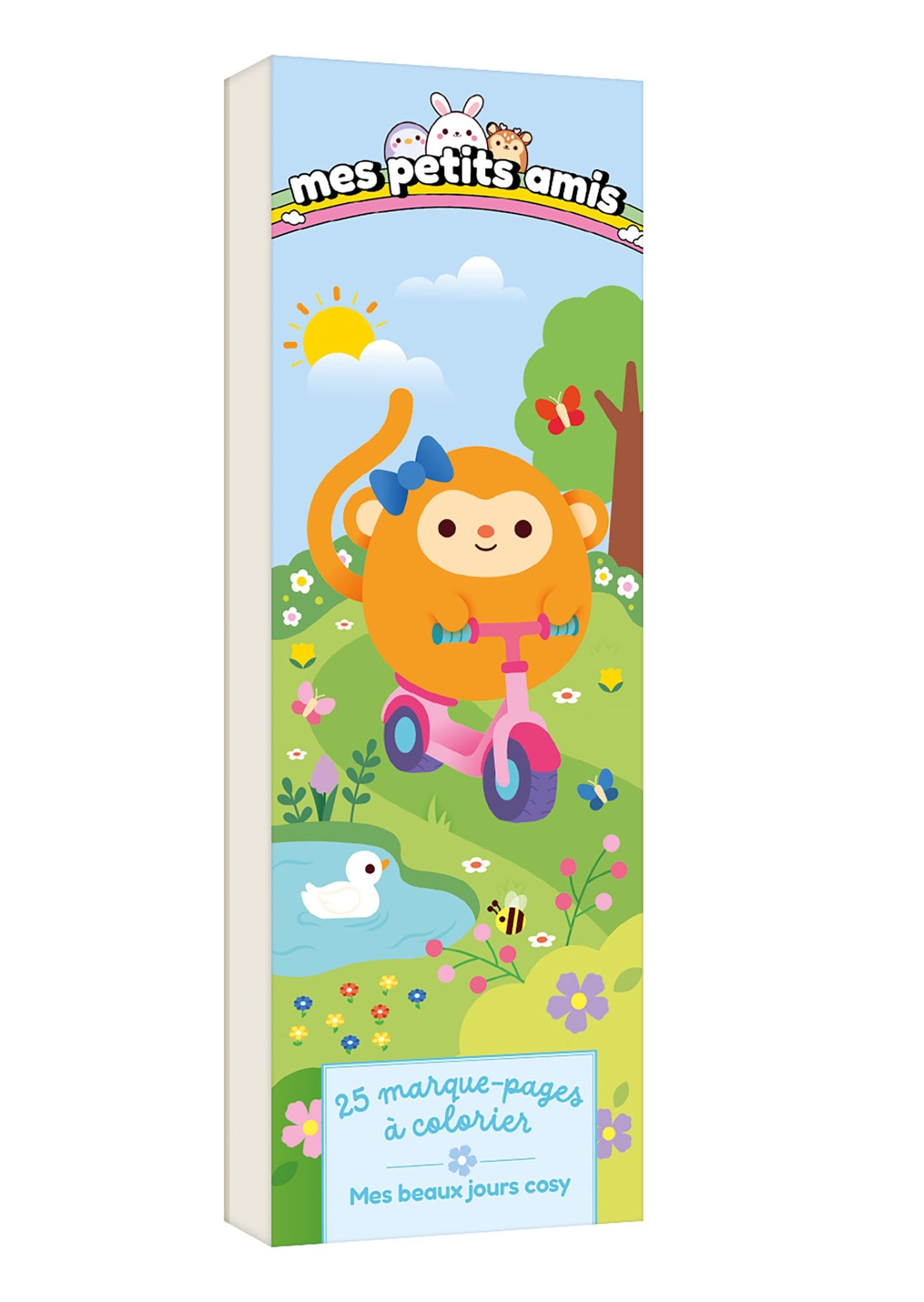 25 marque-pages à colorier - Mes petits amis - Mes beaux jours cosy -  - DEUX COQS D OR