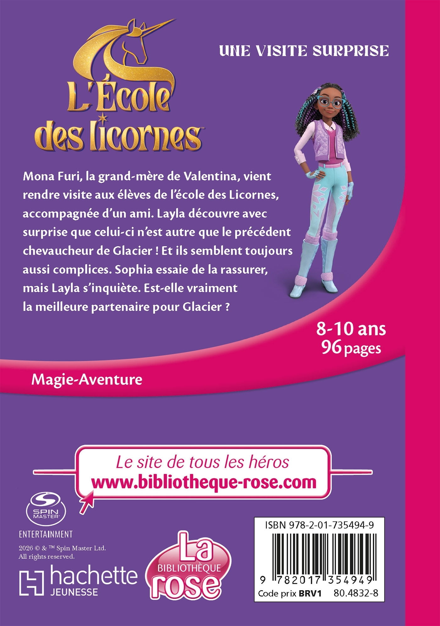 L'école des Licornes (La série TV), Tome 13 - Une visite surprise -   - HACHETTE JEUN.