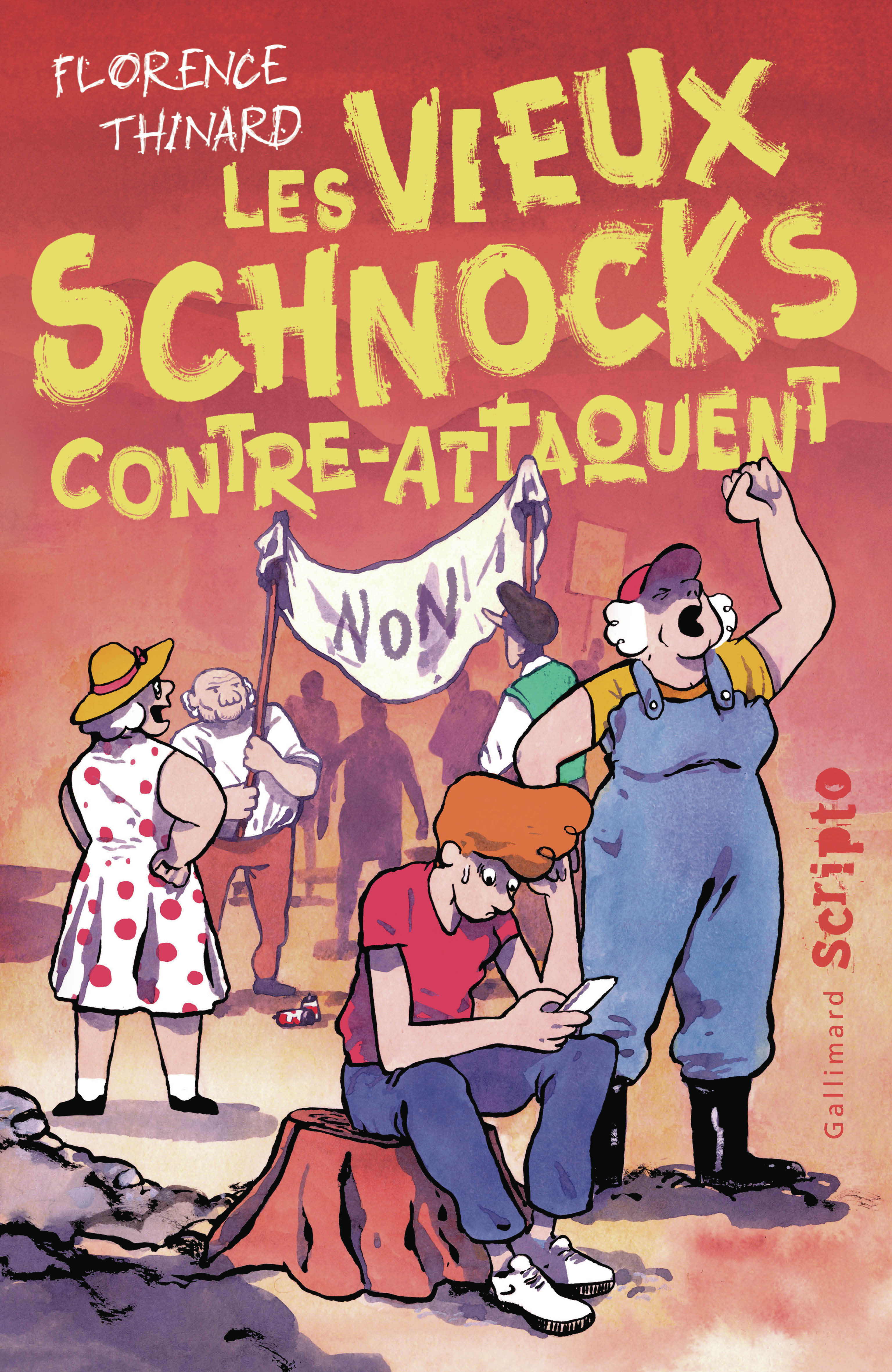 Les vieux schnocks contre-attaquent - Florence Thinard - GALLIMARD JEUNE