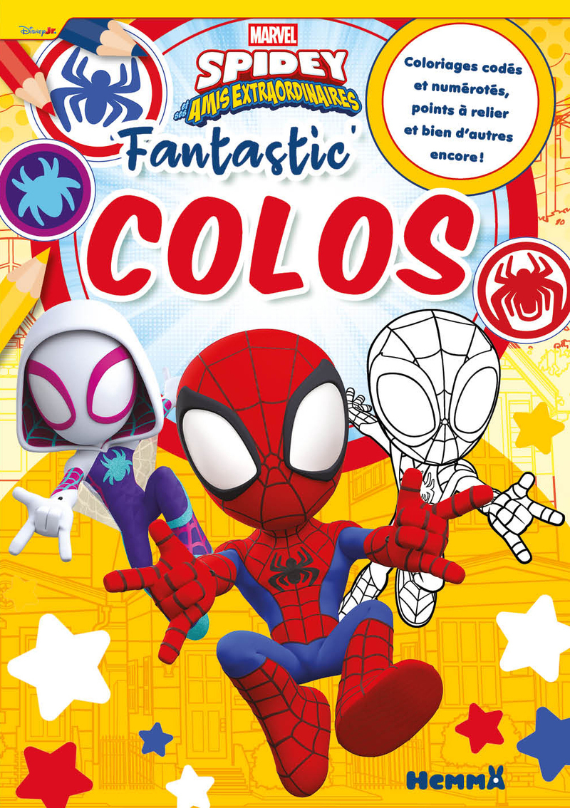 Marvel Spidey et ses amis extraordinaires - Fantastic' Colos - Coloriages codés et numérotés, points à relier et bien d'autres encore ! -  Collectif - HEMMA