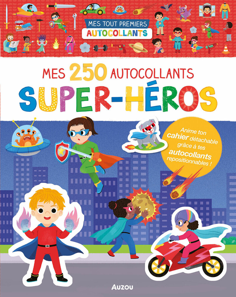 Mes 250 autocollants super-héros - WU YI-HSUAN - AUZOU