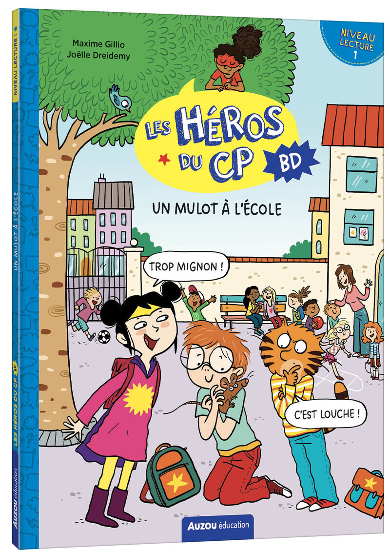 Les héros du CP en bd - niveau 1 - Un mulot à l'école - Maxime Gillio - AUZOU