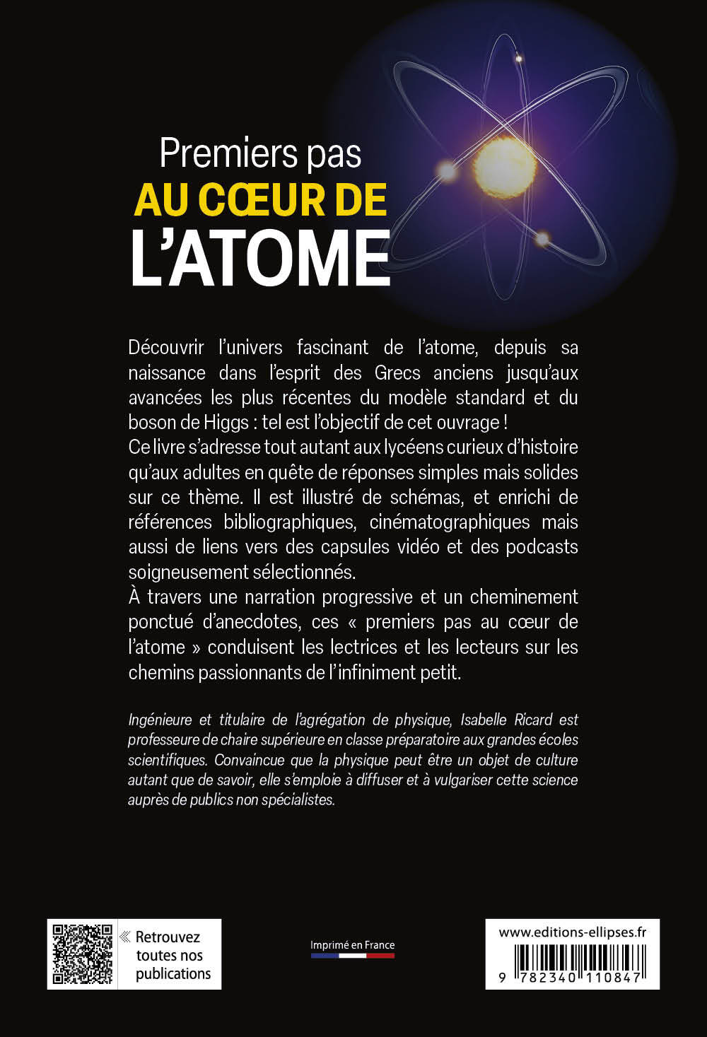Premiers pas au cœur de l'atome - Isabelle Ricard - ELLIPSES