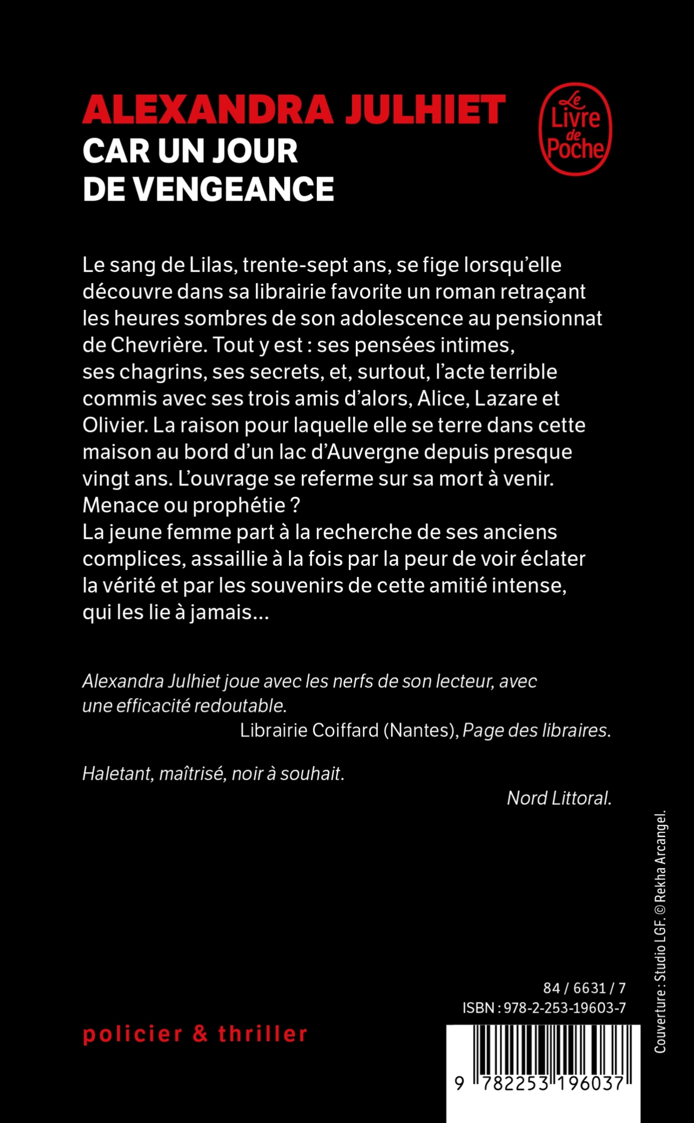 Car un jour de vengeance - Alexandra Julhiet - LGF