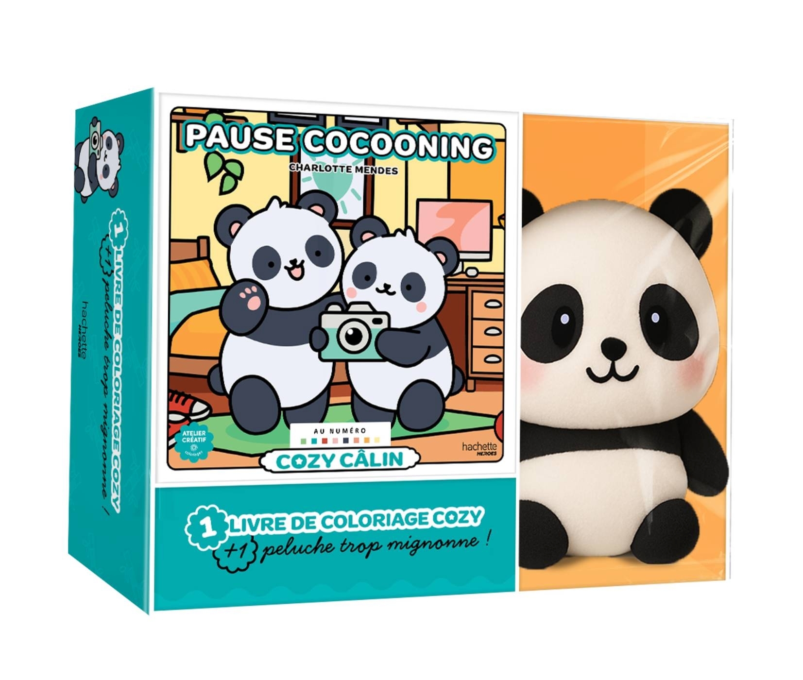 Coffret cozy + peluche Panda -  - HACHETTE HEROES