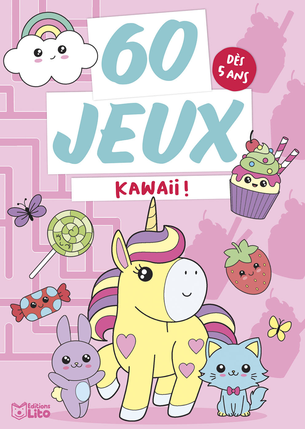 BLOC JEUX 60 JEUX KAWAII -  - LITO