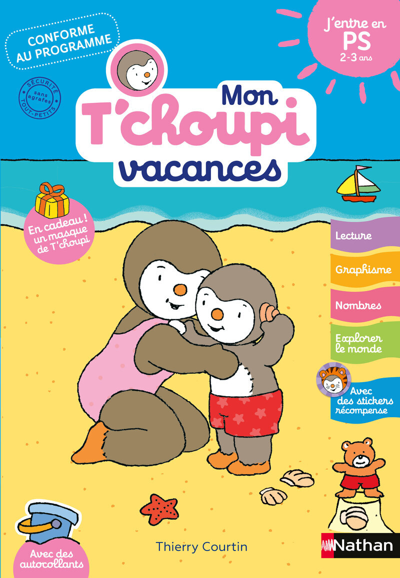 Mon Tchoupi Vacances TPS vers PS 2-3 ans - Catherine Serres - NATHAN