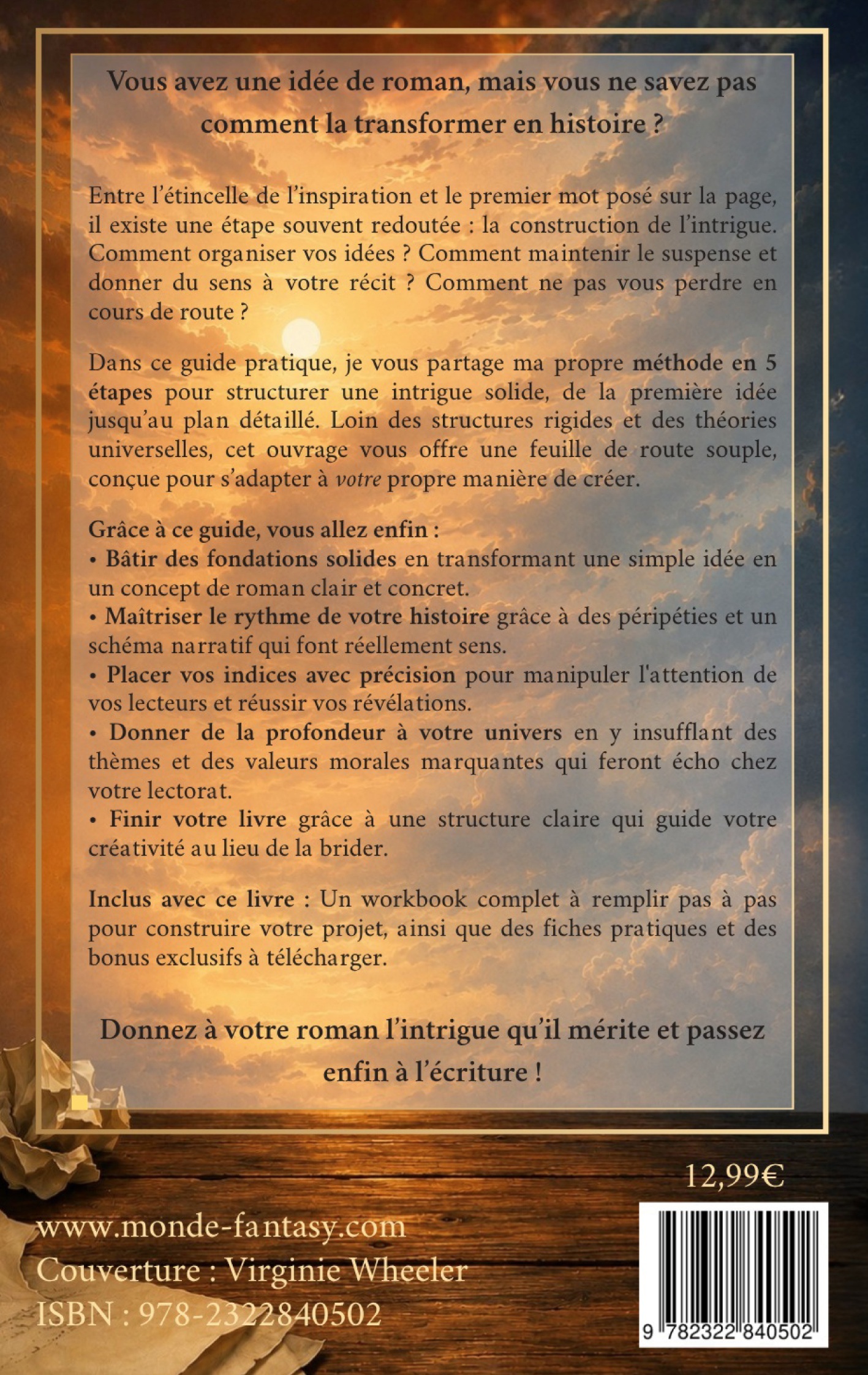 Construire l'Intrigue de son Roman - Virginie Wheeler,  WHEELER VIRGINIE - BOOKS ON DEMAND