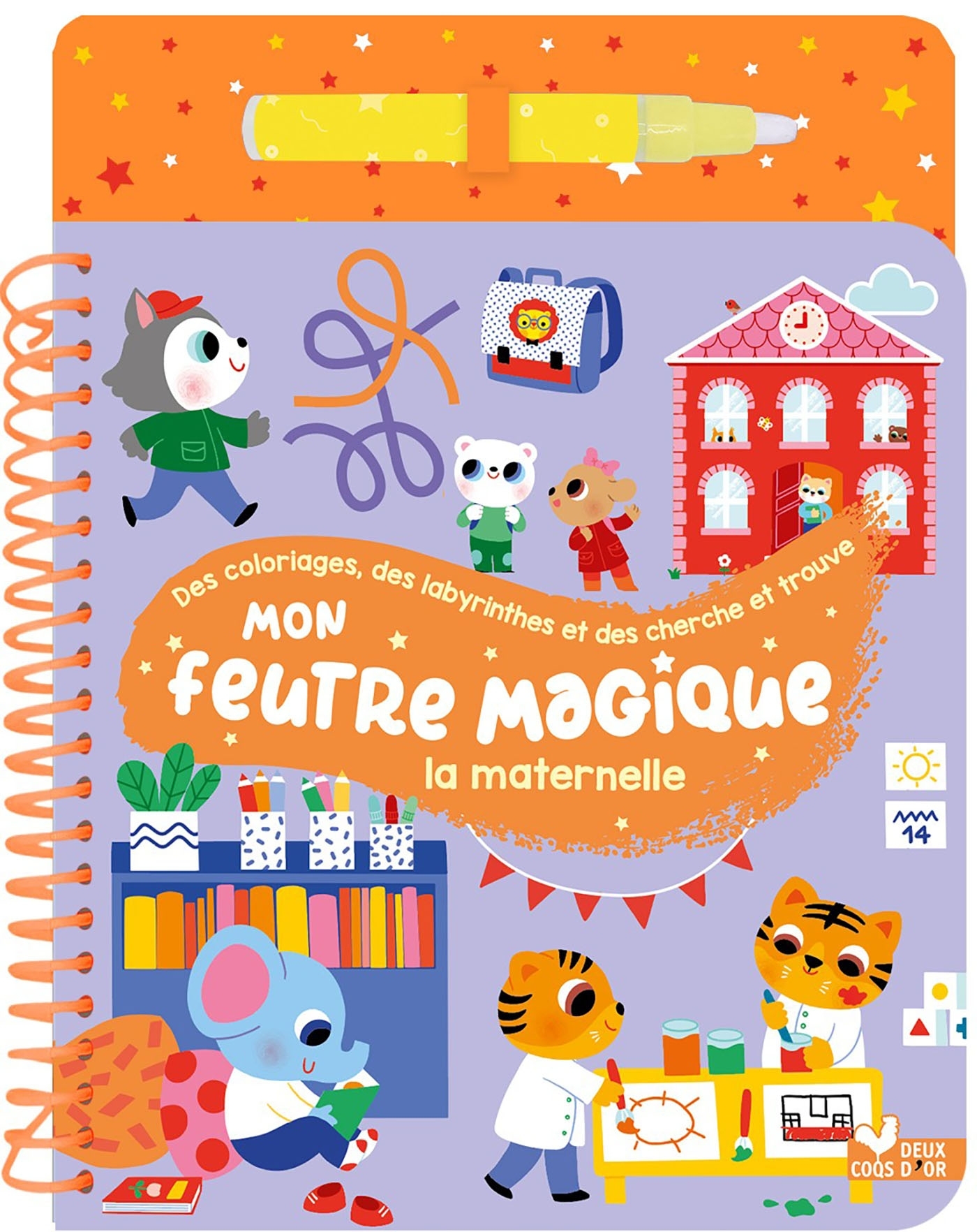 Mon feutre magique - La maternelle - avec feutre à réservoir d'eau -  - DEUX COQS D OR