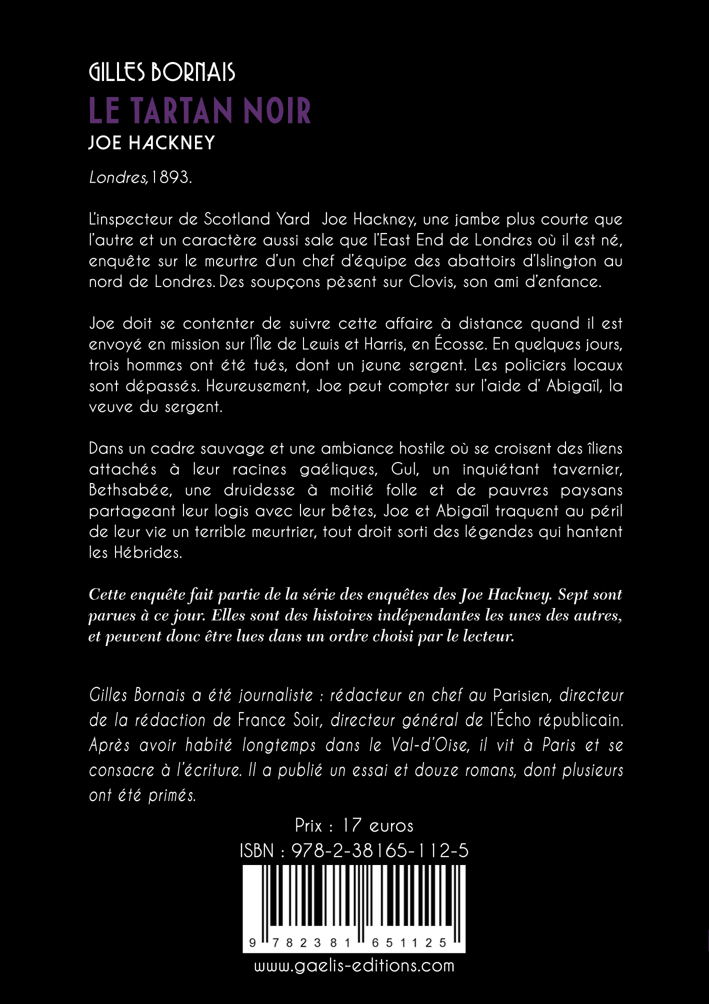 Le Tartan noir -  BORNAIS GILLES, Gilles Bornais - GAELIS
