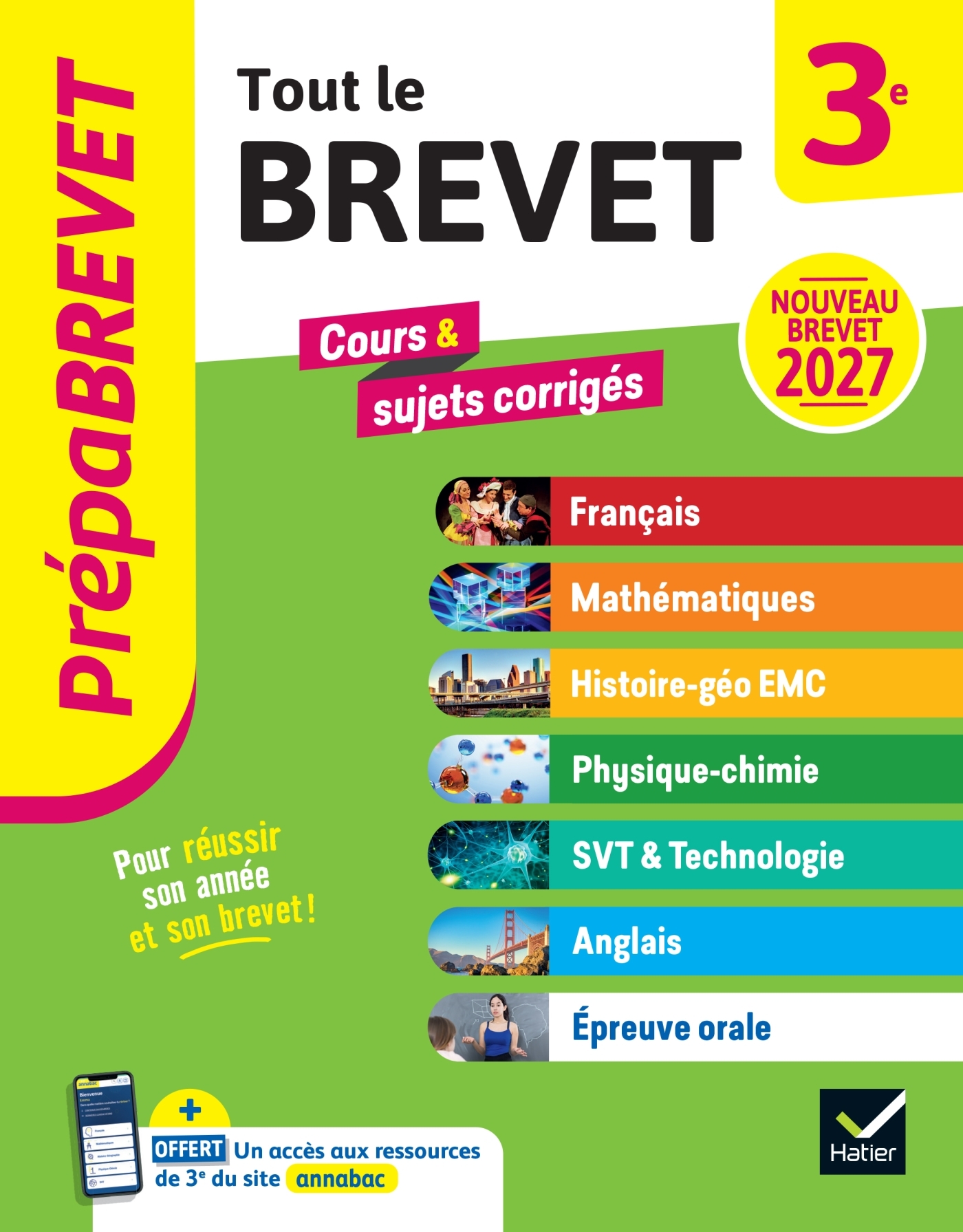 Prépabrevet - Tout le brevet 2027 - 3e (toutes les matières) - Jeanne-France Bignaux, Guillaume d'Hoop, Fabien Madoz-Bonnot, Emmanuelle Michaud, Nicolas Nicaise, Laure Pequignot-Grandjean, Gaëlle Perrot, Isabelle Provost, Louise Taquechel, Marie-Caroline 