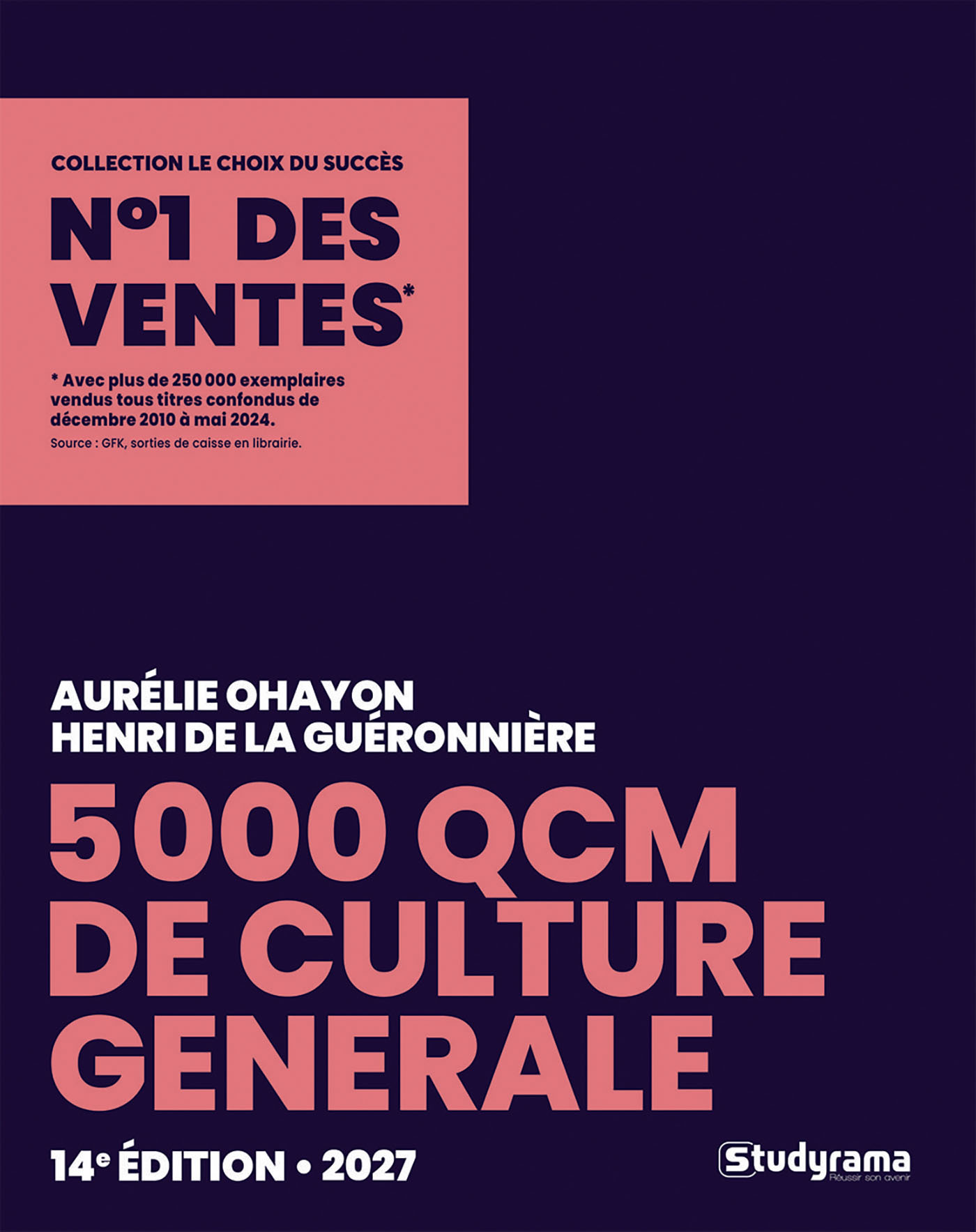 5000 QCM de culture générale 2027 - Aurélie Ohayon, Henri de la Guéronnière - STUDYRAMA