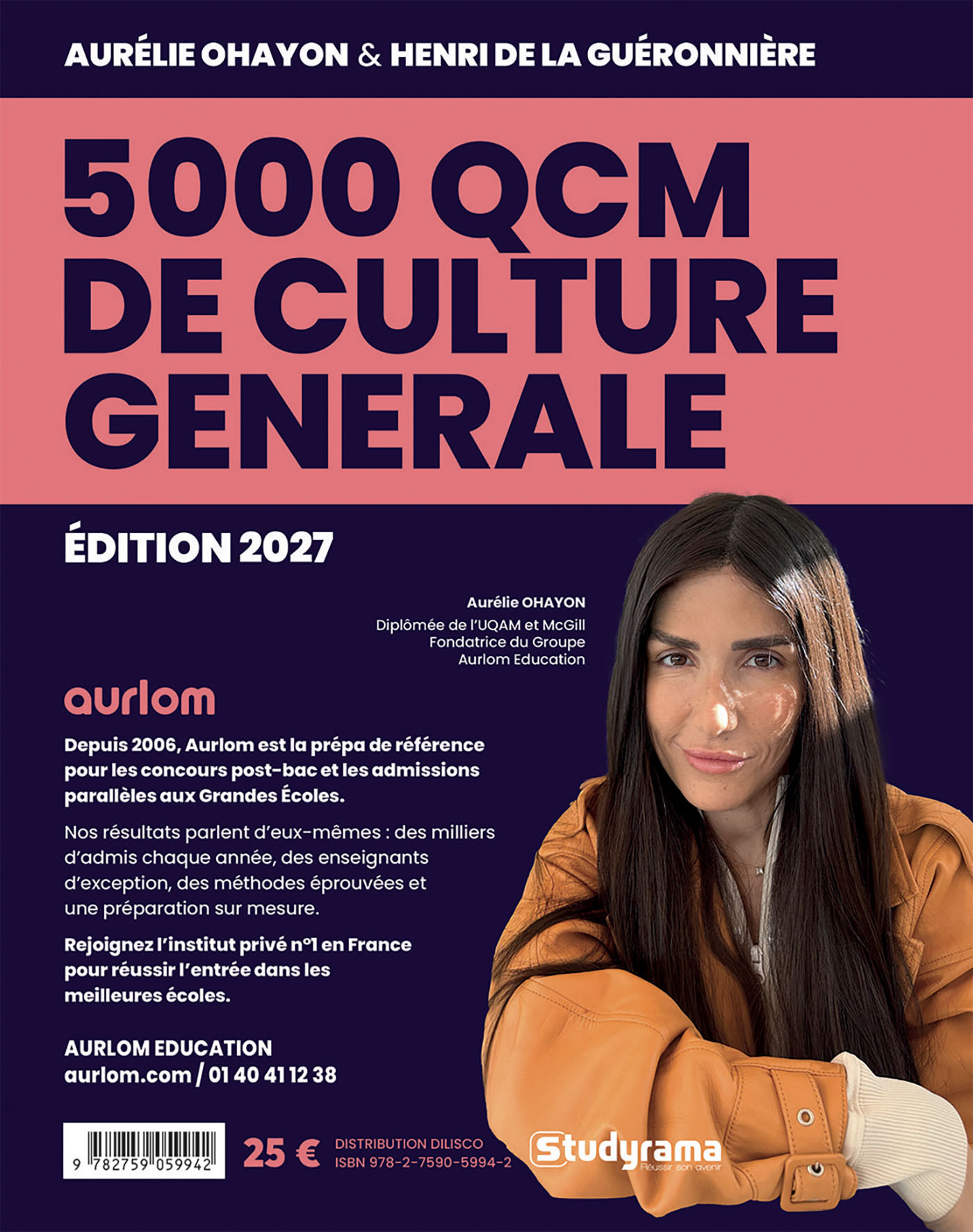 5000 QCM de culture générale 2027 - Aurélie Ohayon, Henri de la Guéronnière - STUDYRAMA