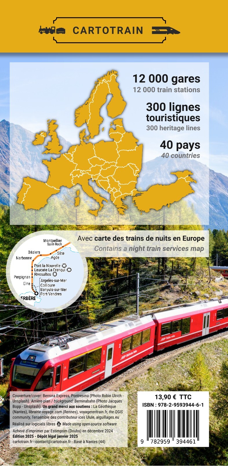 Europe - Voyage en Train -  - CARTOTRAIN