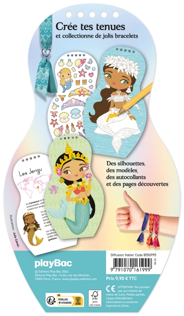 Minimiki - Carnet créatif - Sirènes du monde - CAMEL JULIE - PLAY BAC