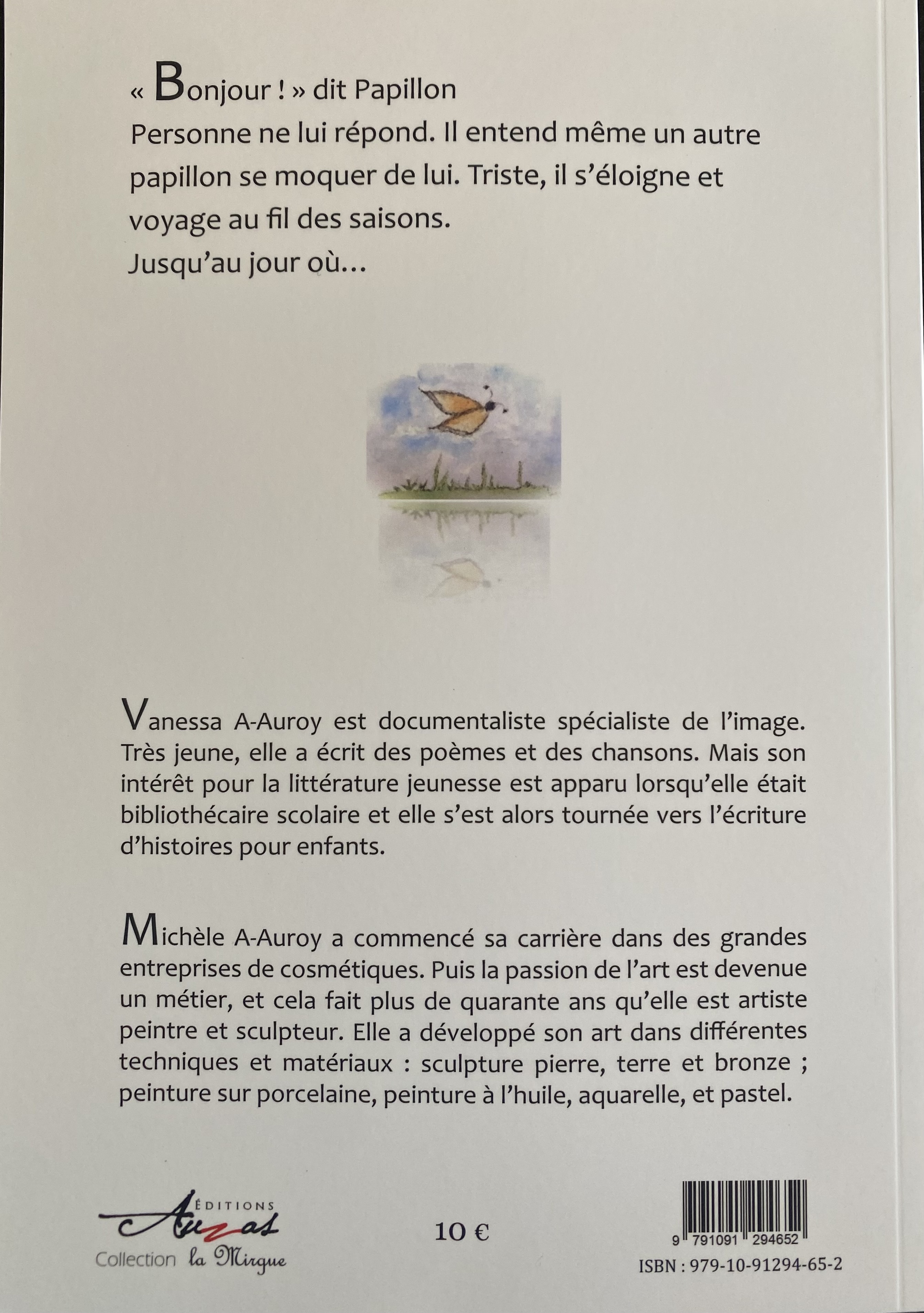 LE PAPILLON DES QUATRE SAISONS - VANESSA A-AUROY - EDITIONS AUZAS