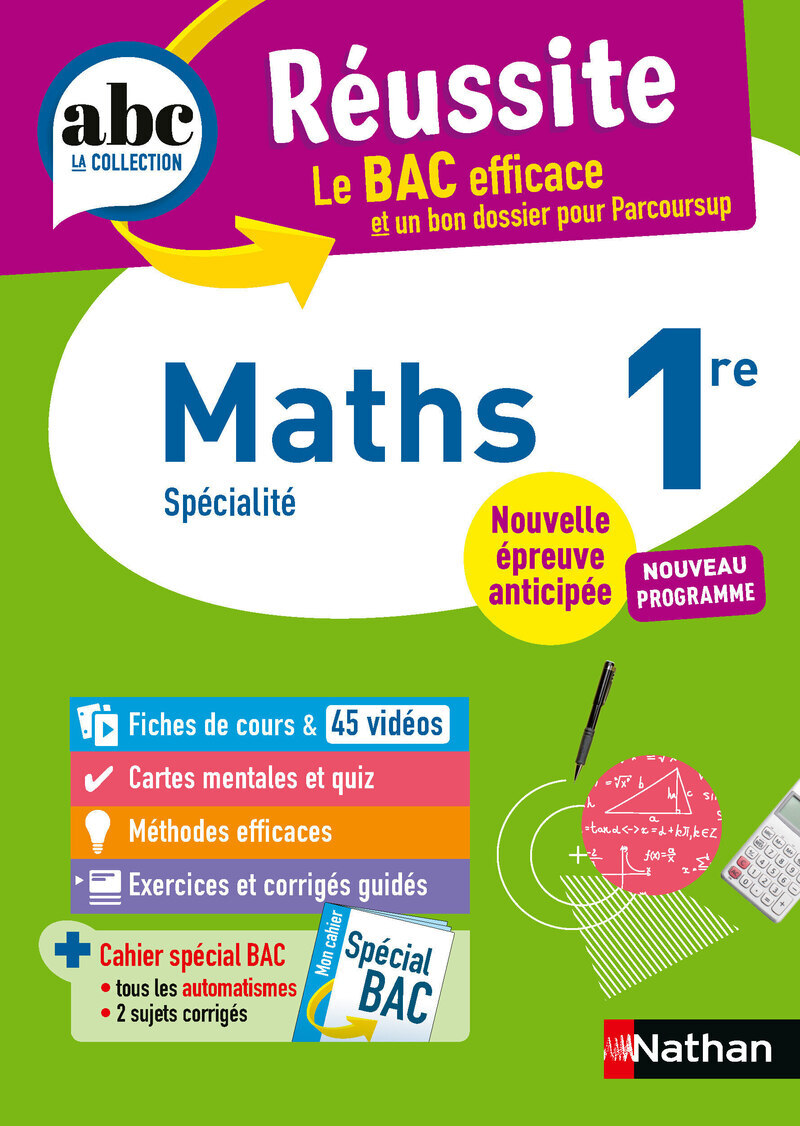 ABC Réussite Maths 1re 2027 - Pierre-Antoine Desrousseaux - NATHAN