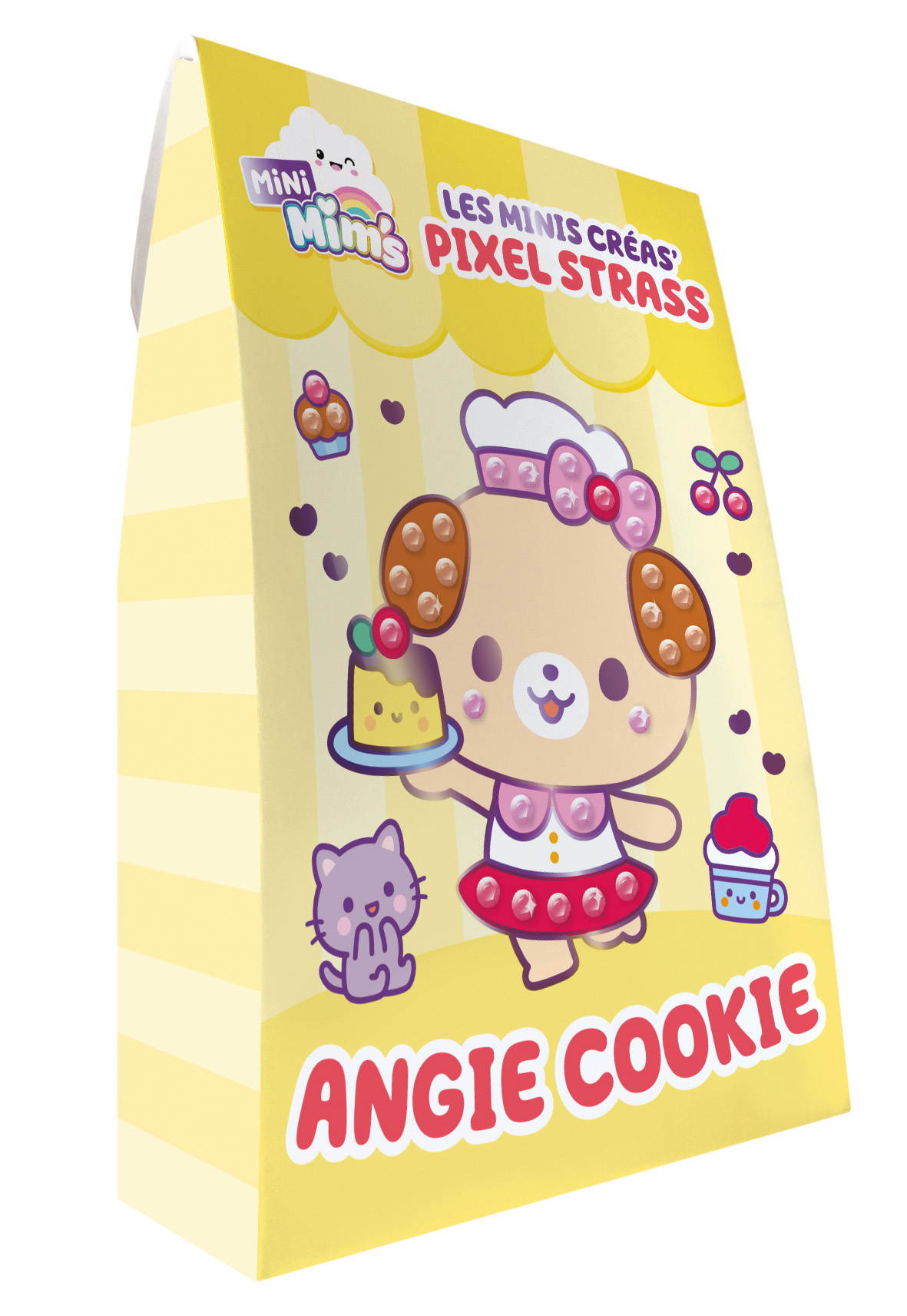 Mini créas – Angie Cookie (7 cartes à strasser) - YUKA SATO - FLEURUS
