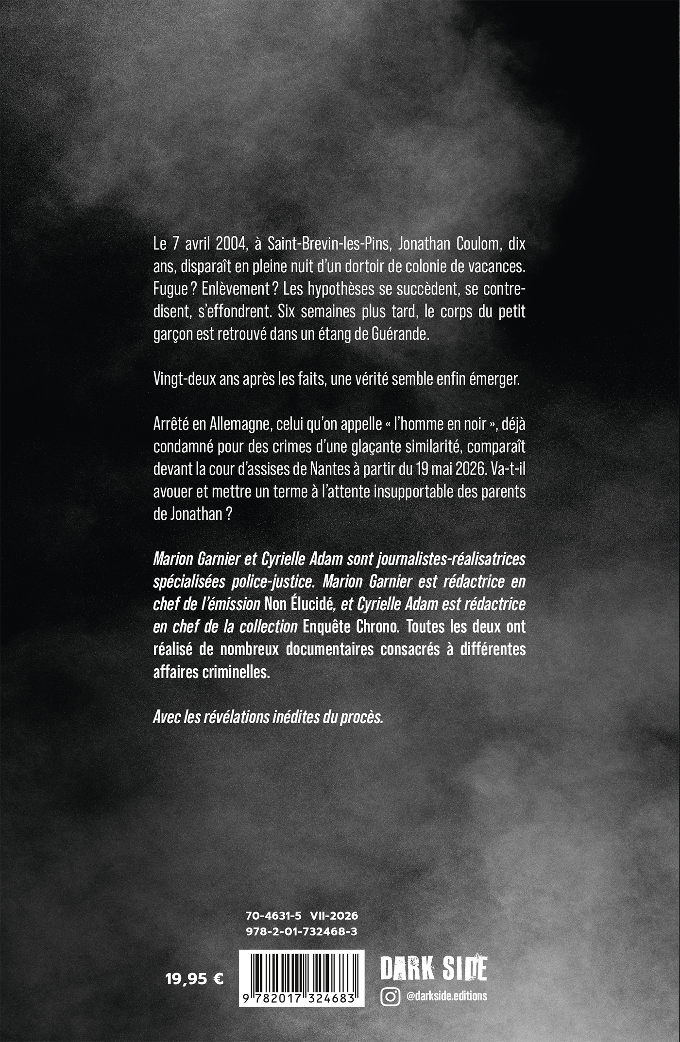 L'affaire Jonathan Coulom - Cyrielle Adam, Marion Garnier - DARK SIDE