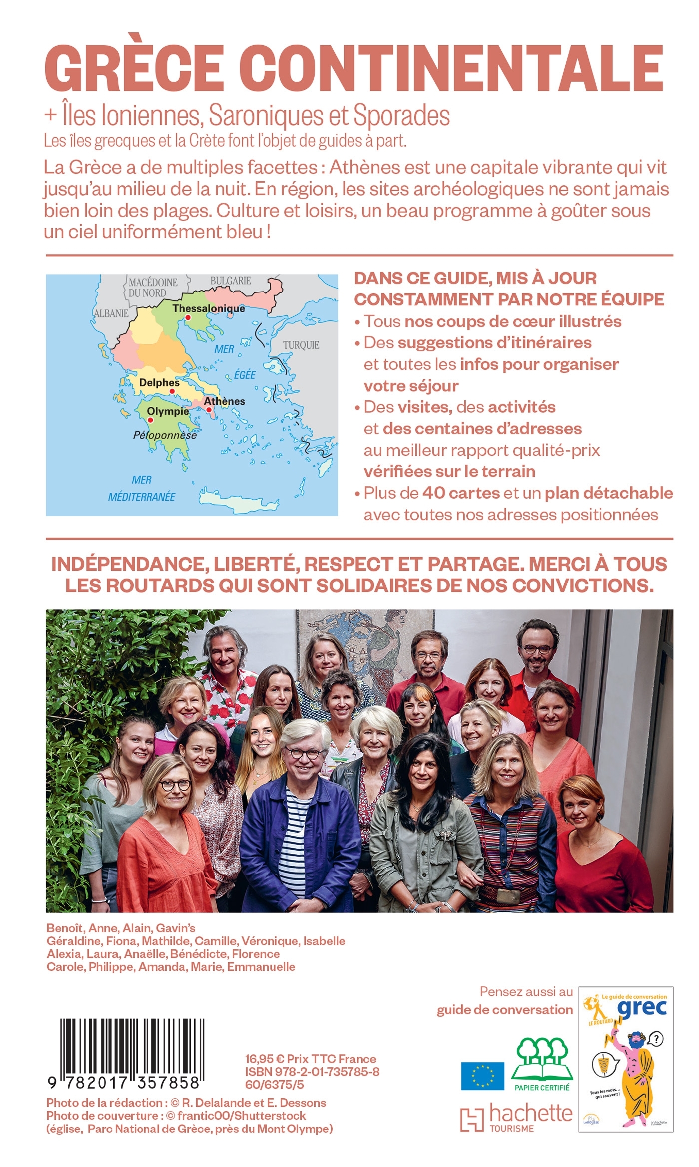 Guide du Routard Grèce continentale 2026/27 -   - HACHETTE TOURI