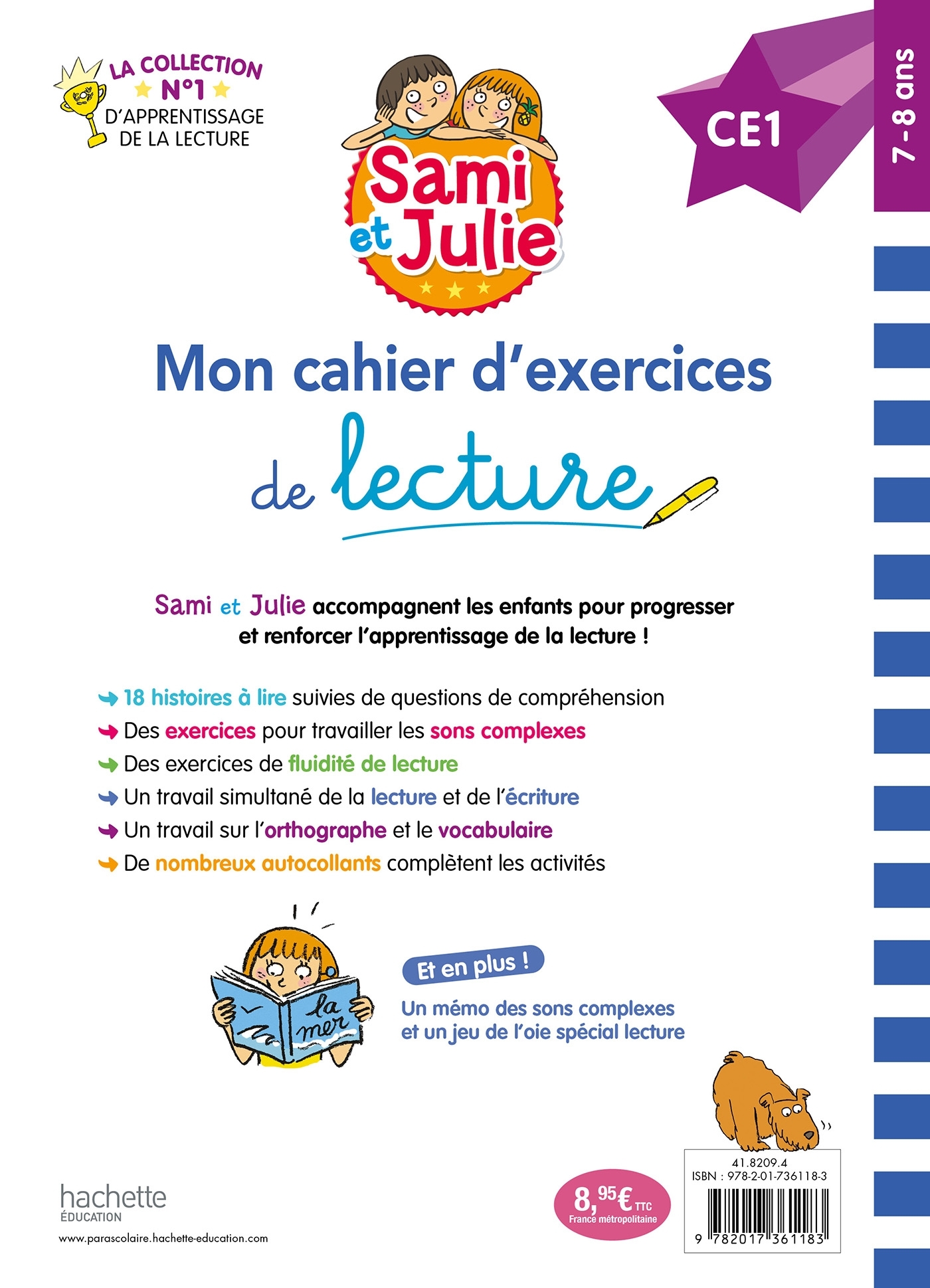 Sami et Julie CE1 - Mon cahier d'exercices de lecture - Laurence Lefèvre - HACHETTE EDUC