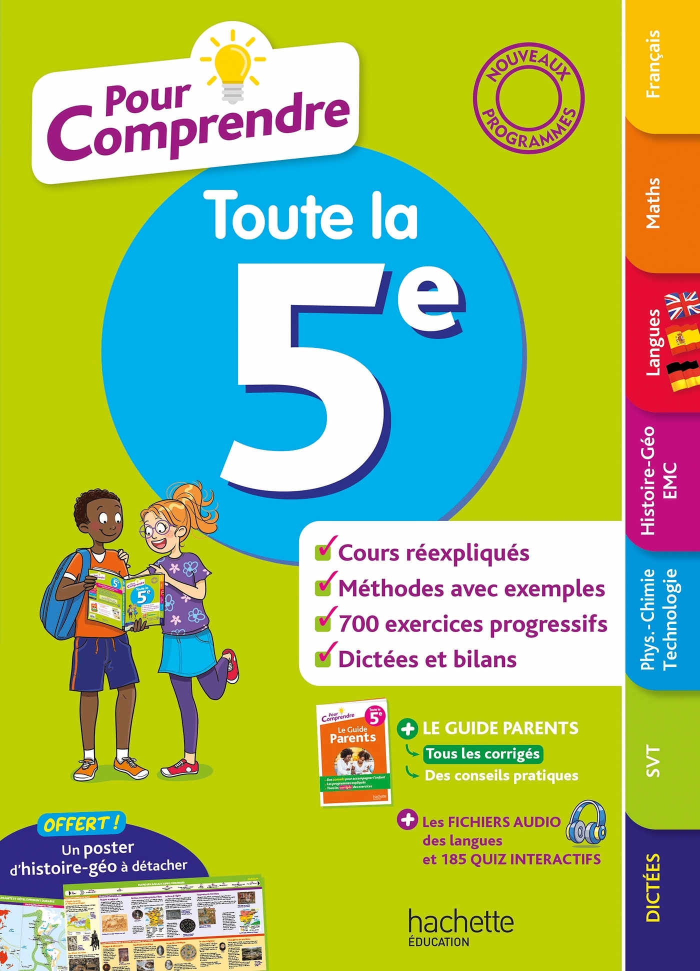 Pour comprendre Toute la 5e - Isabelle Lisle, Catherine Reynaud, Pierre Reynaud, Sébastien Dessaint, Andre Michoux, Ana Bessais Caballero, Malorie Gorillot, Ulrike Jacqueroud, Marie-Hélène BASTROT - HACHETTE EDUC