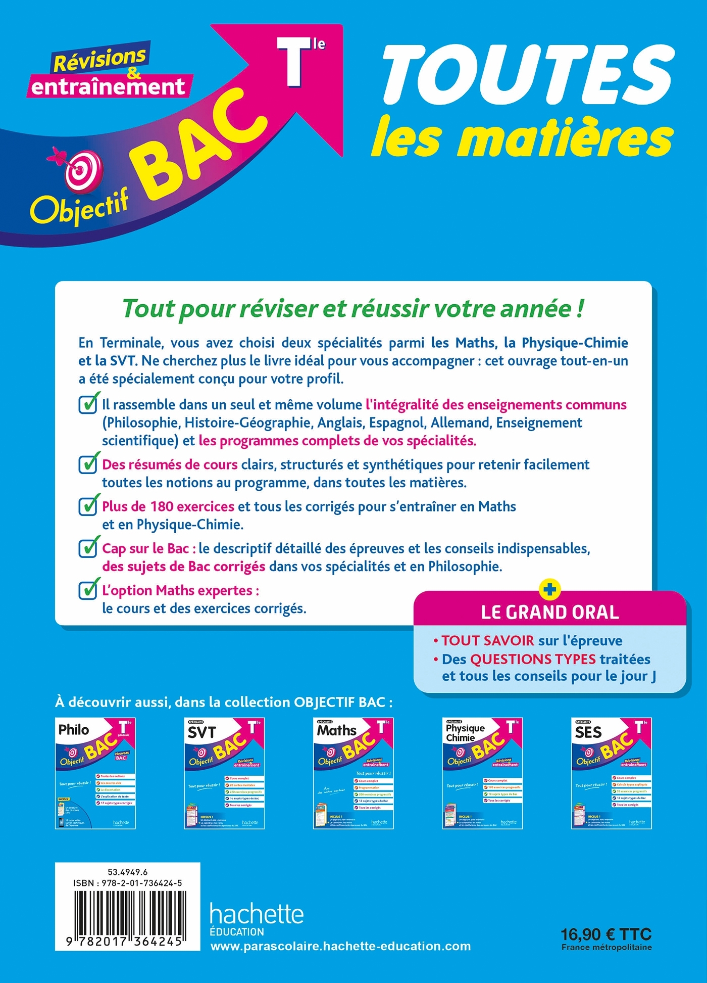Objectif BAC TLM Tle Spé Maths-Physique-chimie - SVT + enseignements communs - BAC 2027 - Philippe Rousseau, Michaël Salaün, Véronique Veyrier-Milan, Sébastien Zardet, Pierre Binz, Geneviève GUILLAUMIN, Claudine Renard, Luc Réjaud, Marie-Pierre Rey-Nony, 