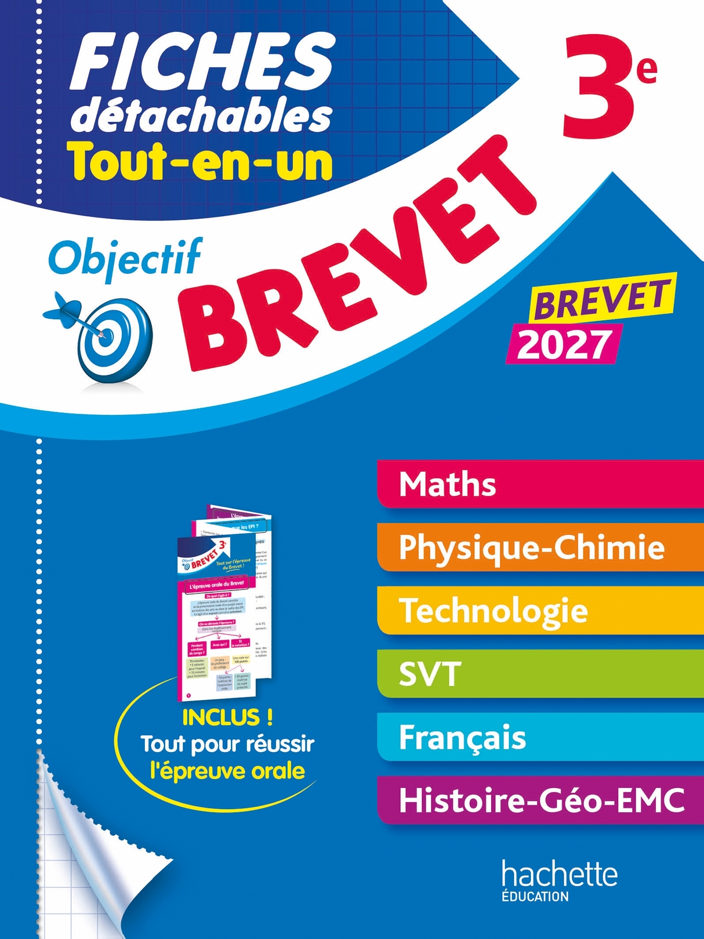 Objectif Brevet - Fiches Tout-en-un 2027 - Nicolas Clamart, Sébastien Dessaint, Malorie Gorillot, Isabelle Lisle, Richard Basnier - HACHETTE EDUC
