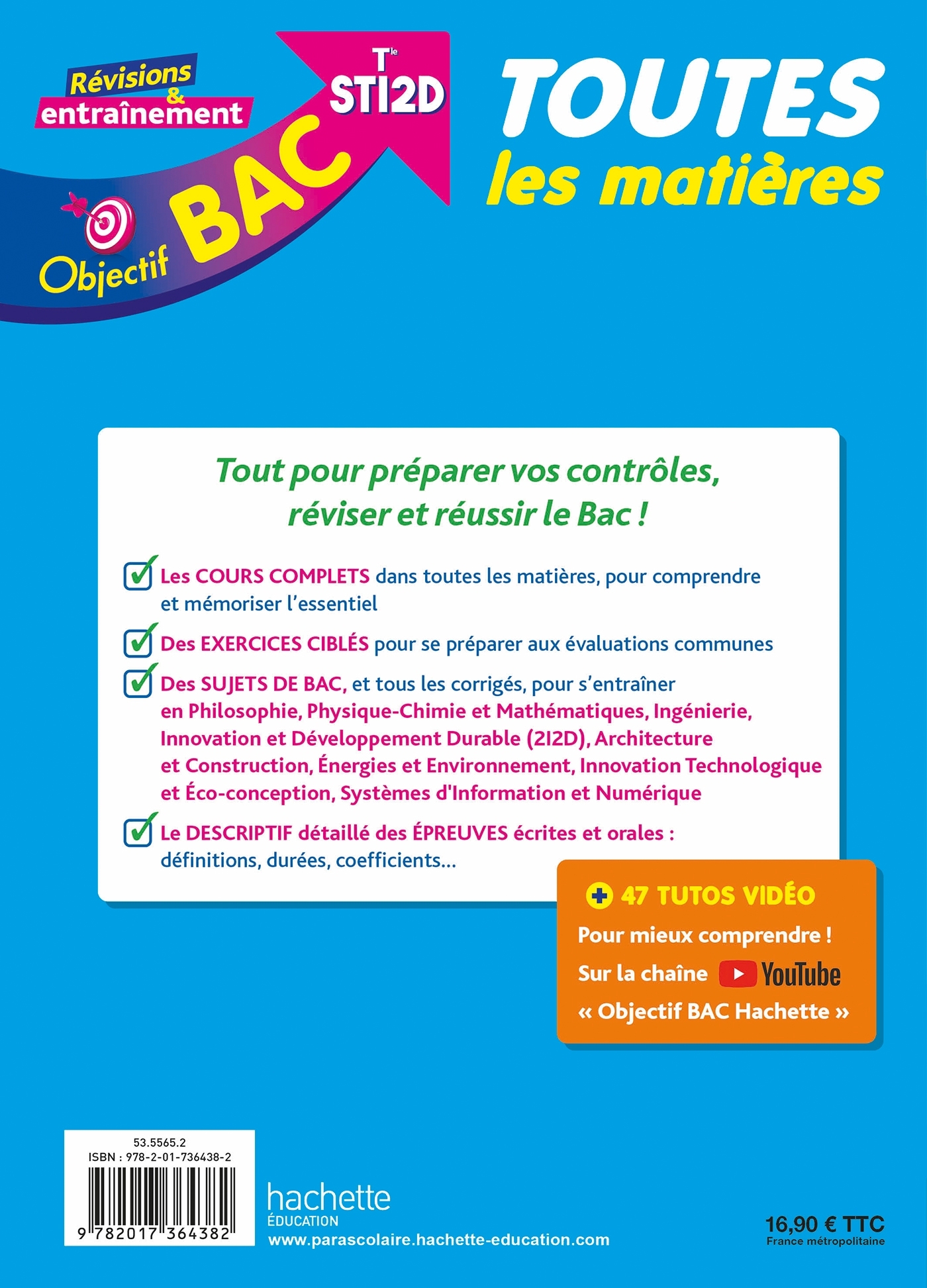 Objectif BAC  - Terminale STI2D Toutes les matières - Fethi Benguella, Denise Blanc, Bernard Blanc, Fabrice Frattini, Oscar Torres Vera, Alain Prost, Caroline Garnier, Bruno Cirefice, Moez Masmoudi, Sahed Yahi, Luc Nadalon, Luc Réjaud, Marie-Pierre Rey-No