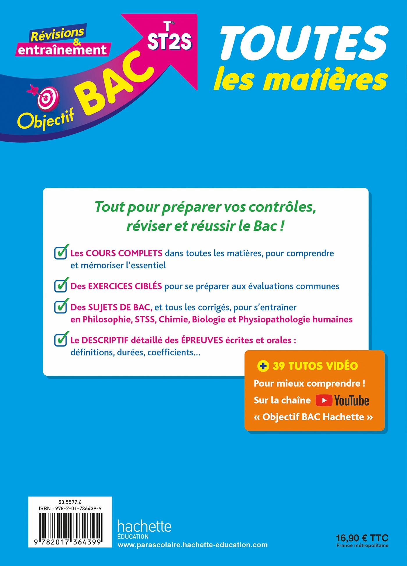 Objectif BAC - Terminale ST2S Toutes les matières - Chrystelle Ménard, Caroline Garnier, Alain Prost, Oscar Torres Vera, Mina Oumassaoud, Luc Réjaud, Marie-Pierre Rey-Nony, Yohann Durand, Nathalie Nieuviarts, Cédric Climent, Marie-Sophie Cuttaz, Alain Vid