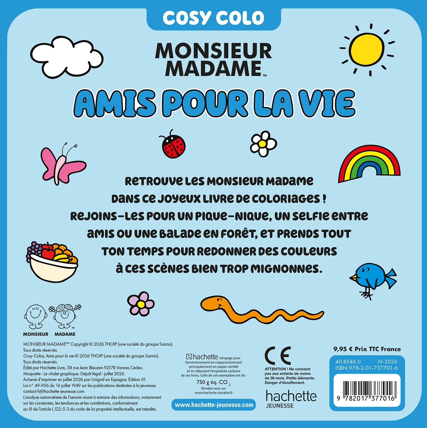 Les Monsieur Madame - Cosy Colo -  Sanrio - HACHETTE JEUN.
