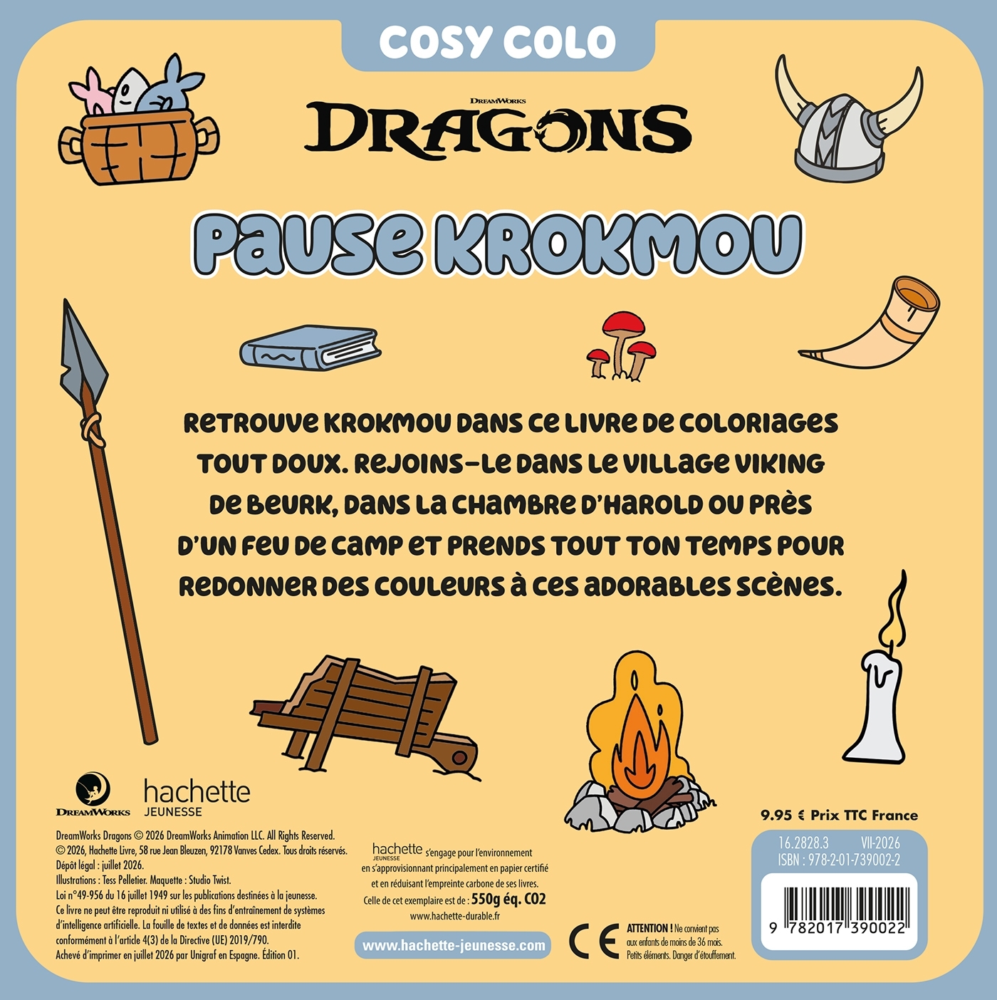 Dragons - Pause Krokmou - Cosy Colo -   - HACHETTE JEUN.