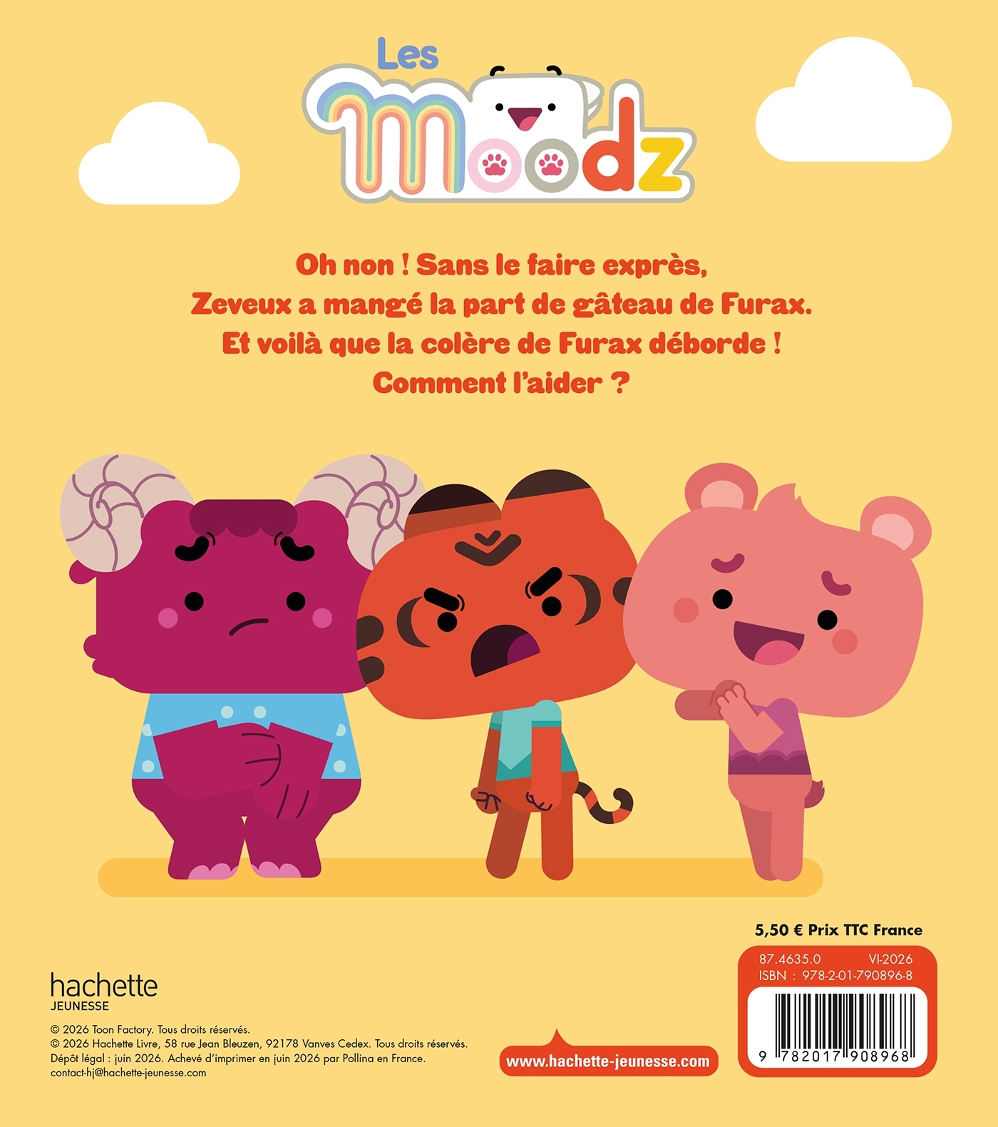 Les Moodz - Furax se fâche -  - HACHETTE JEUN.